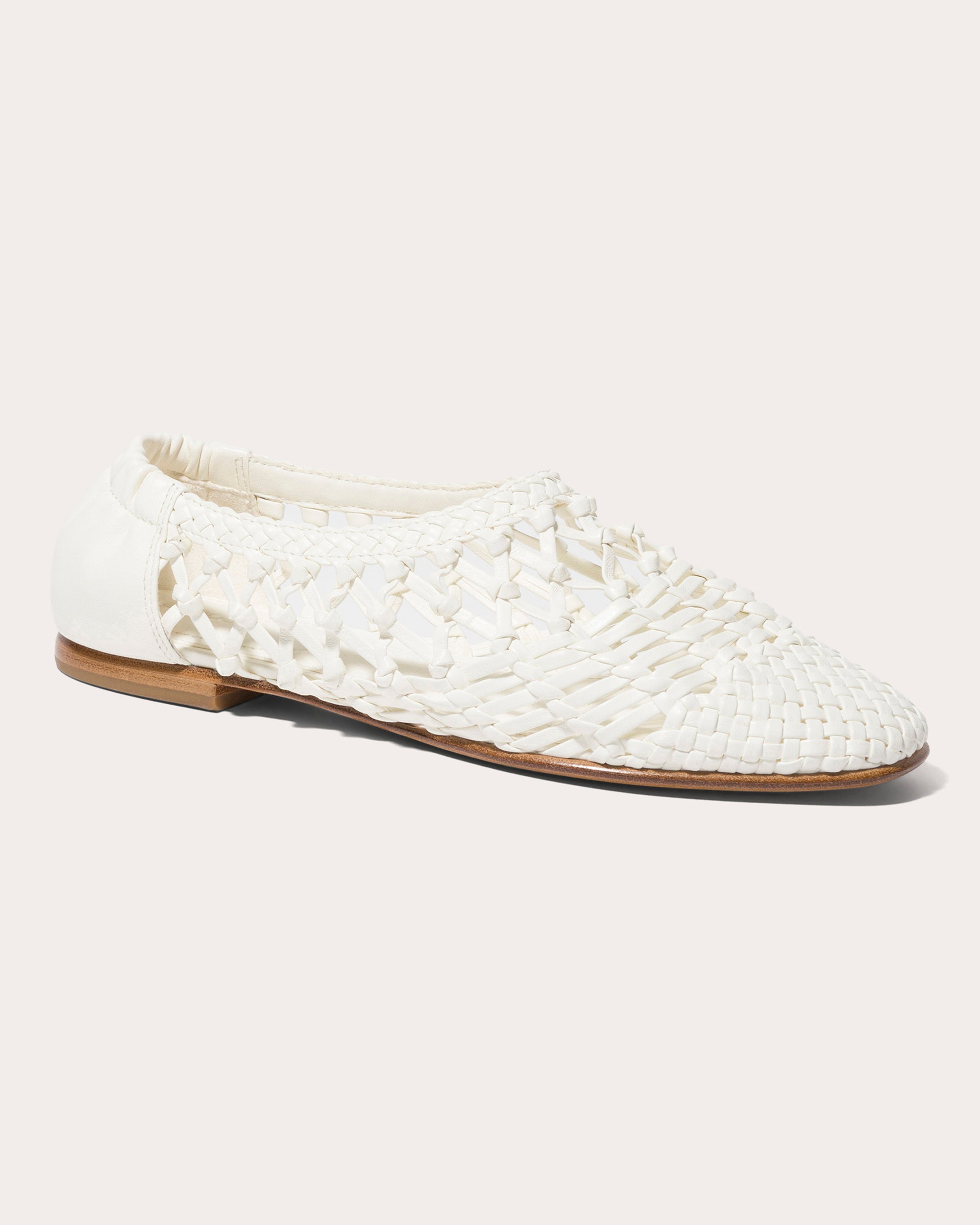 Eden Woven Leather Ballet Flat