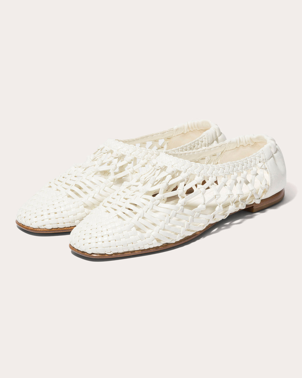 Eden Woven Leather Ballet Flat