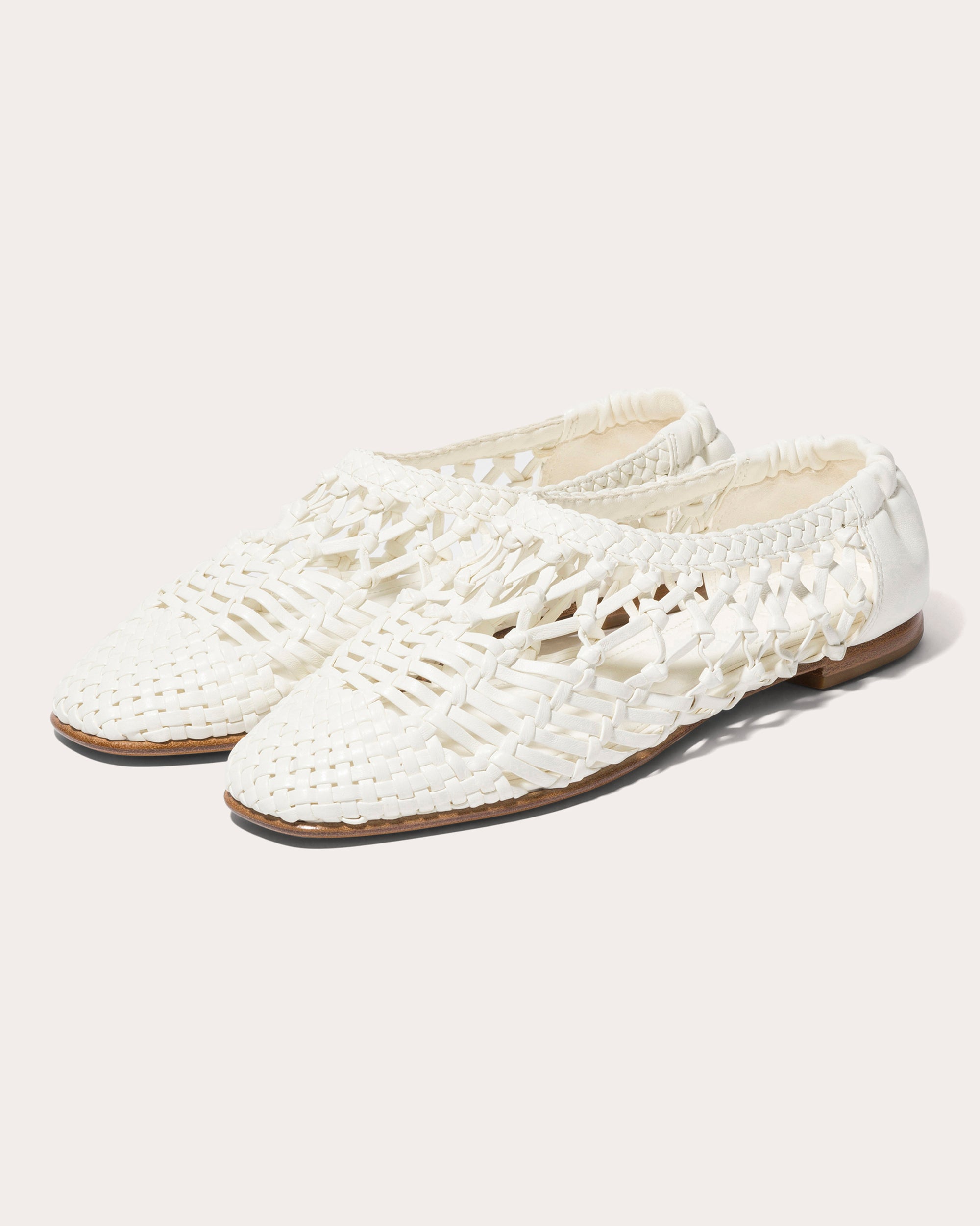 Eden Woven Leather Ballet Flat