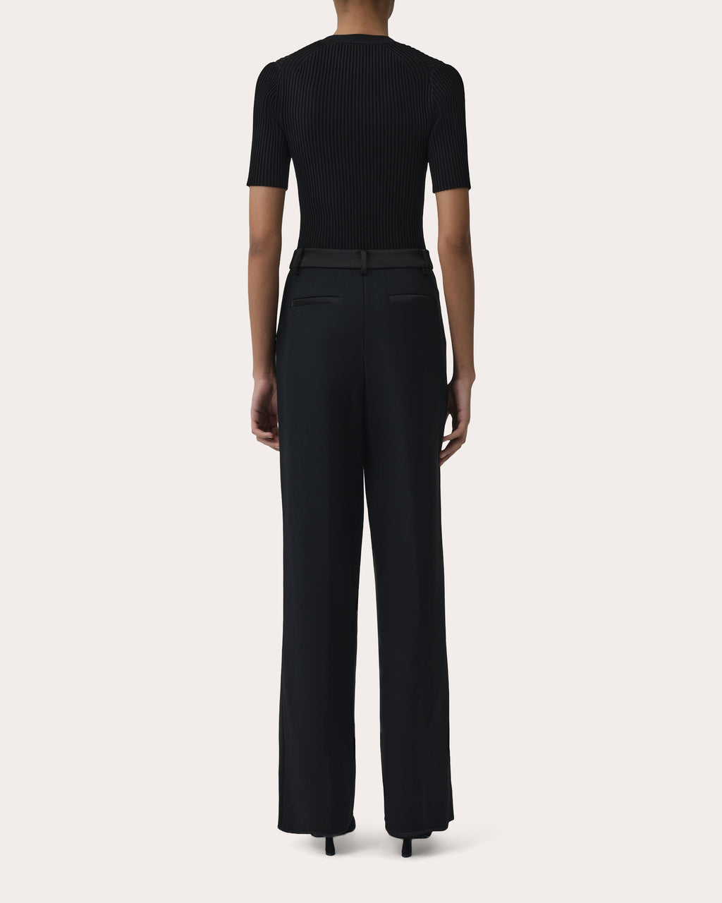 Miley Rib Knit Notch Neck Top