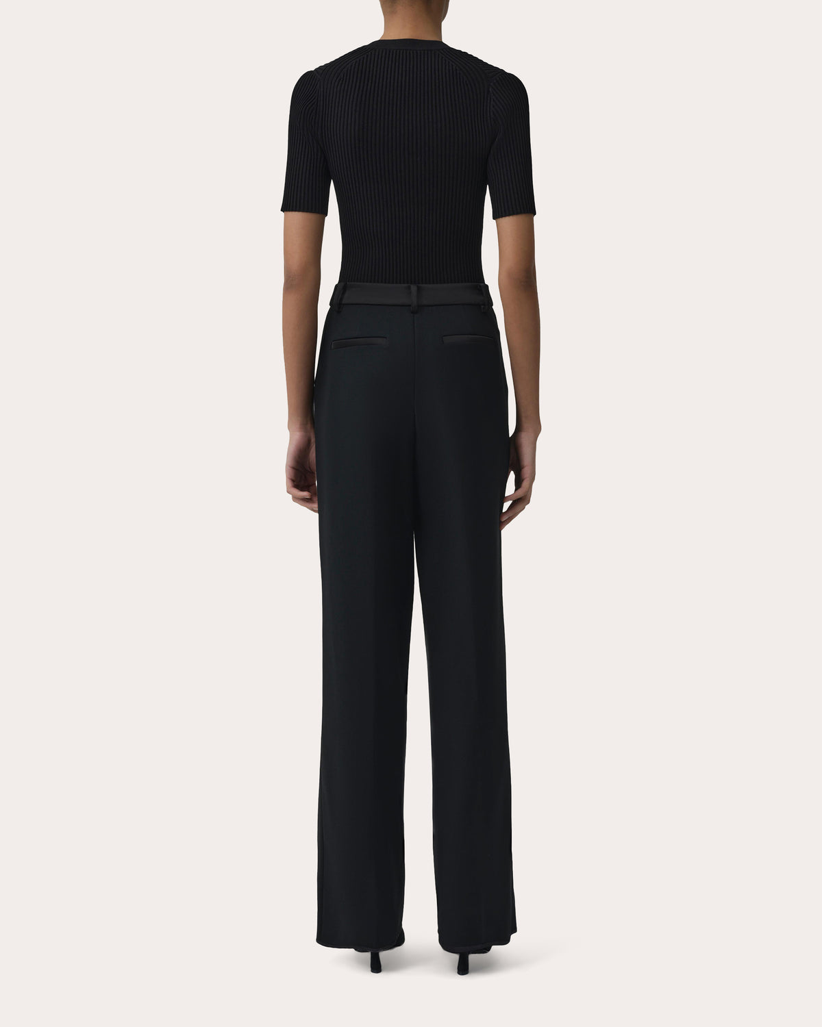 Miley Rib Knit Notch Neck Top