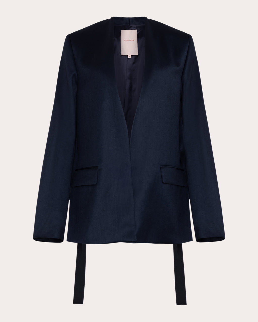 Selma Wool Satin Belted Jacket