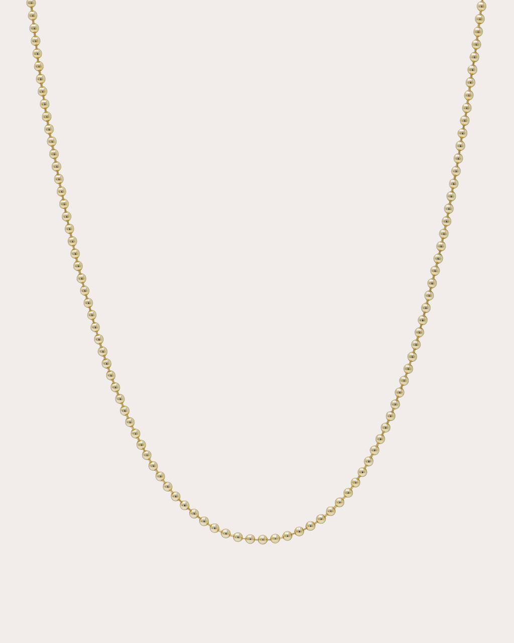 14k Gold Mini Ball Chain Necklace