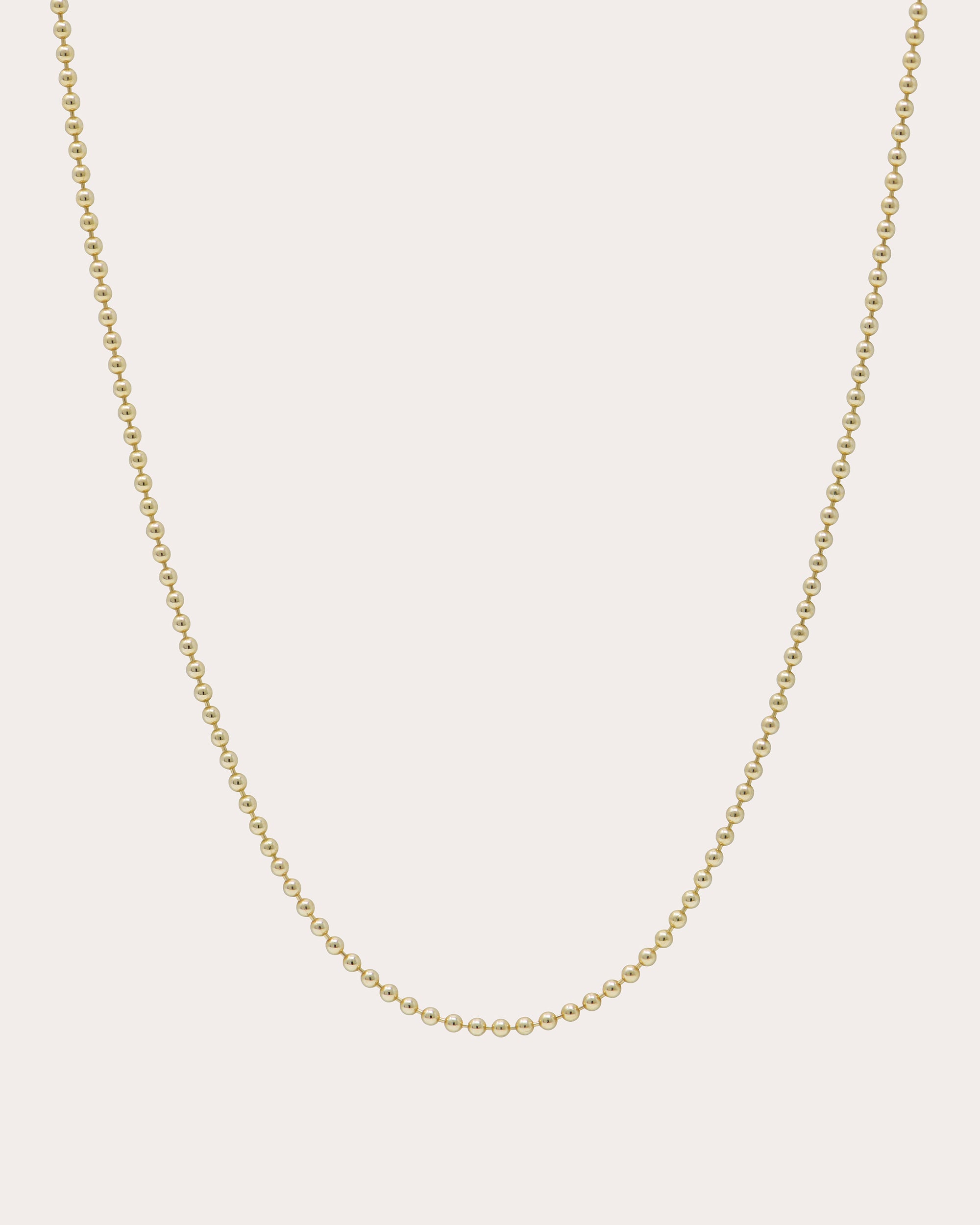 14k Gold Mini Ball Chain Necklace