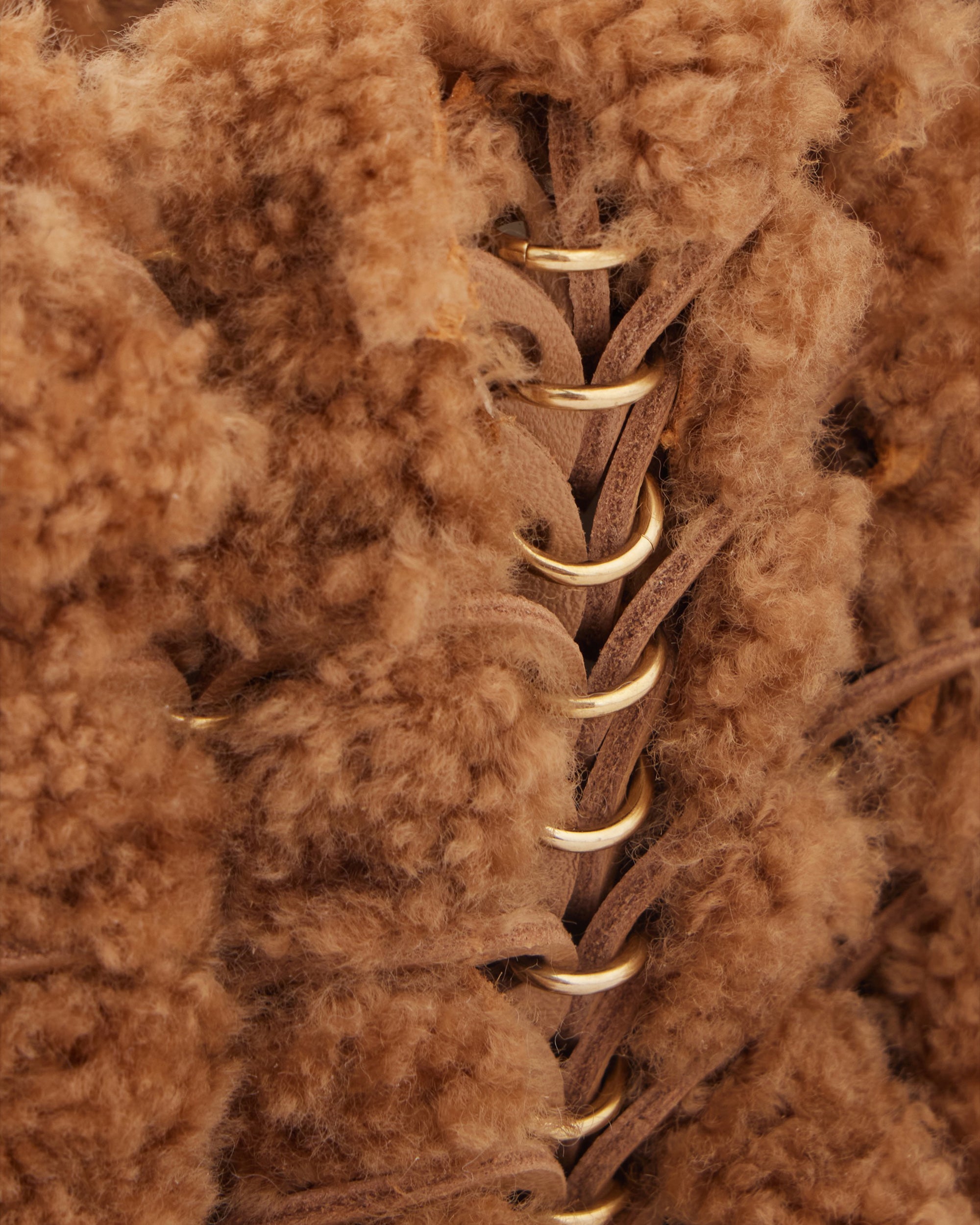 1969 Nano Embellished Leather and Shearling Shoulder Bag