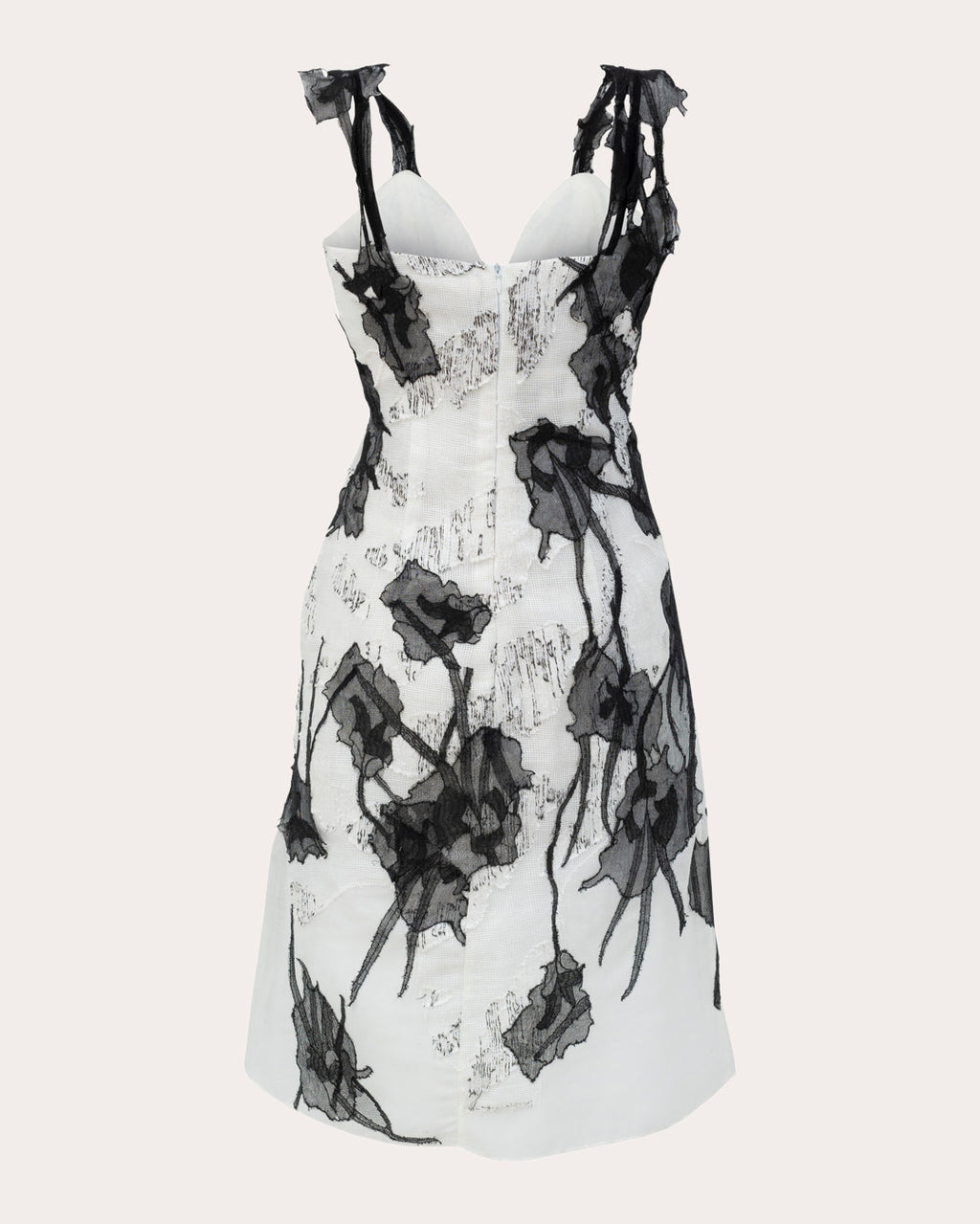 Jasmine Couture Lace Appliqué Mini Dress