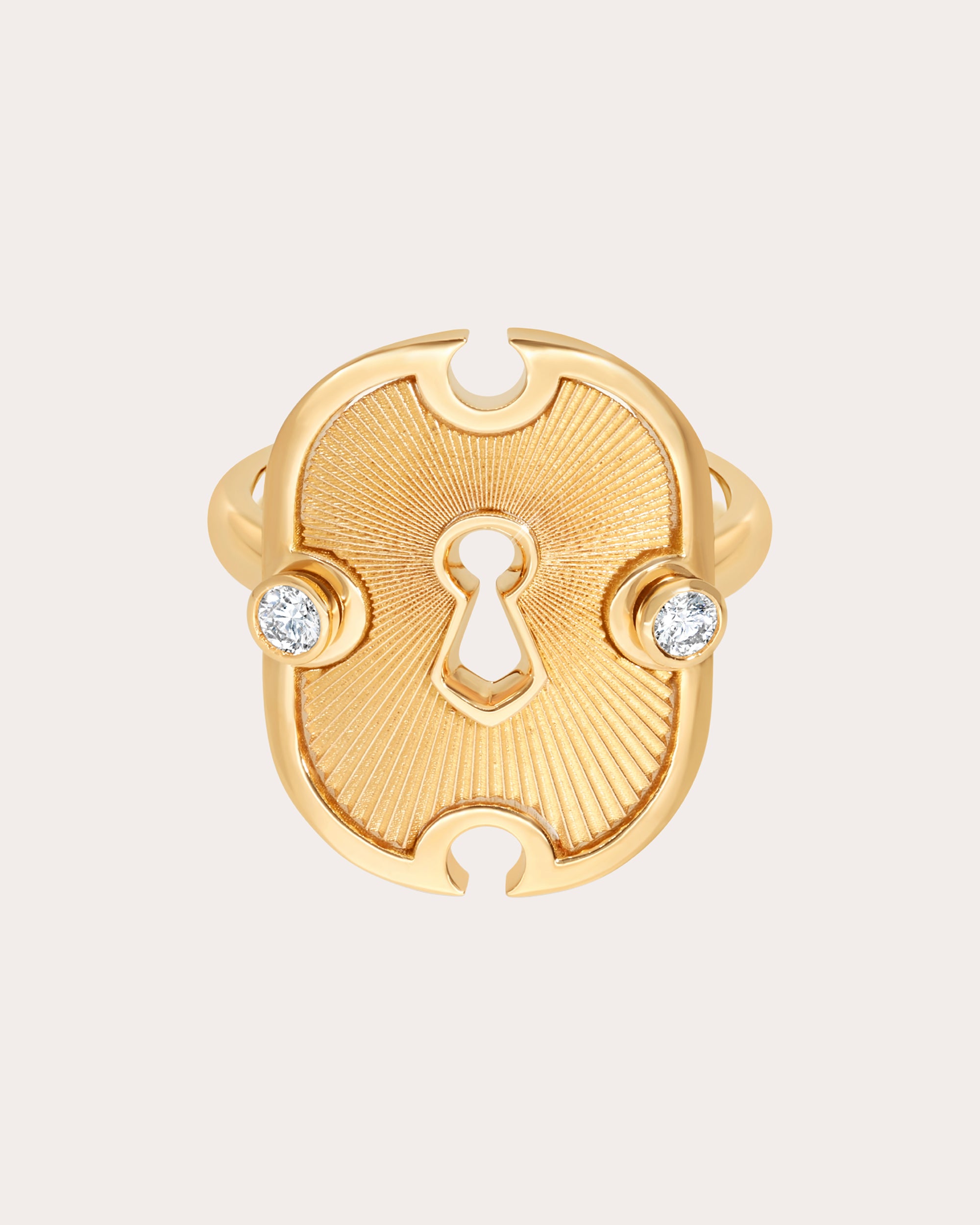 Diamond & 18k Gold Unlock Ring