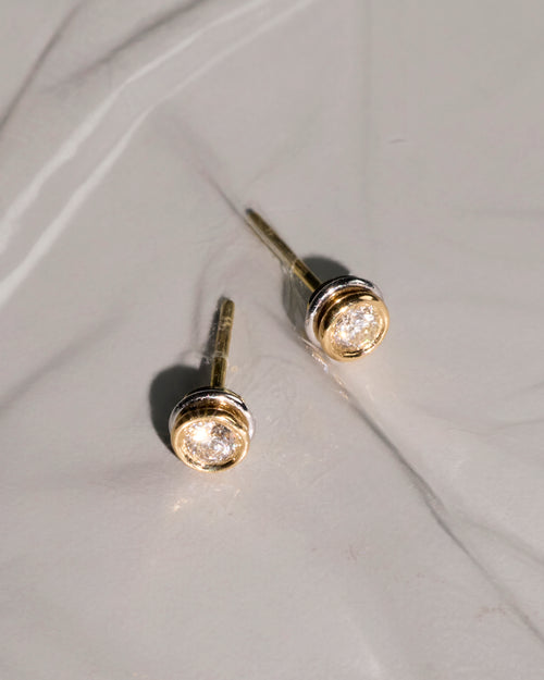 0.2ctw Diamond & 18k Gold Ignite Stud Earrings