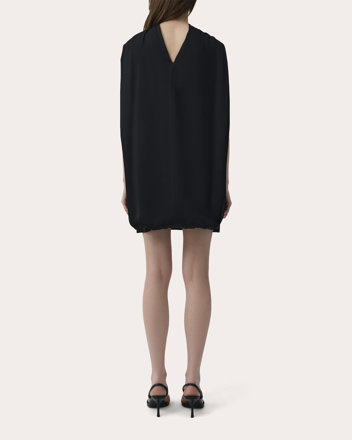 Toni Satin Cape Mini Dress