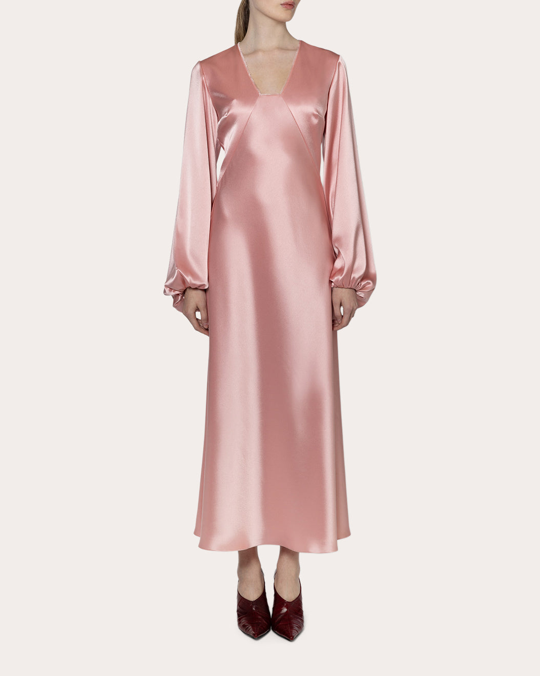 Amori Satin Bias Maxi Dress