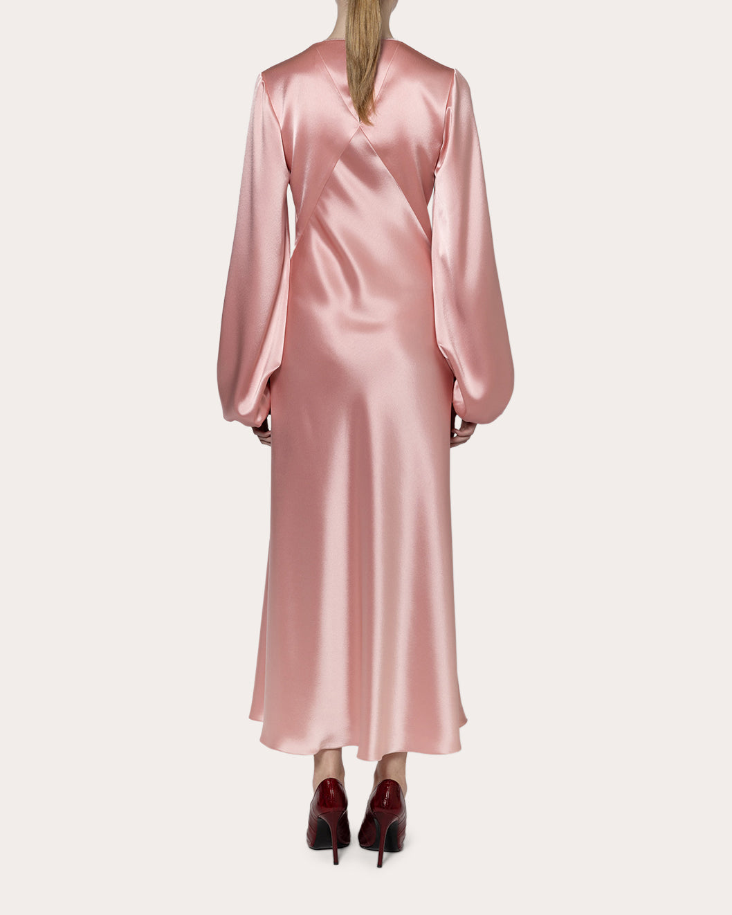 Amori Satin Bias Maxi Dress