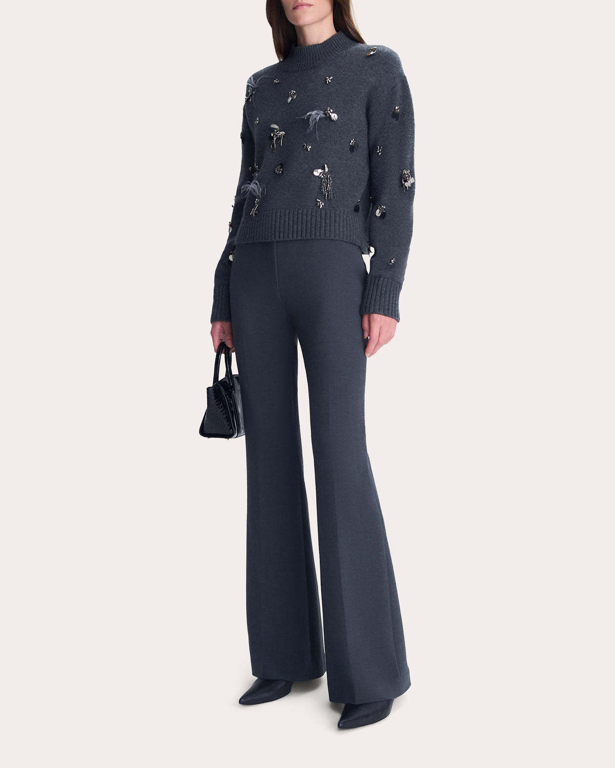 Gabriette Embellished Wool Cashmere Sweater