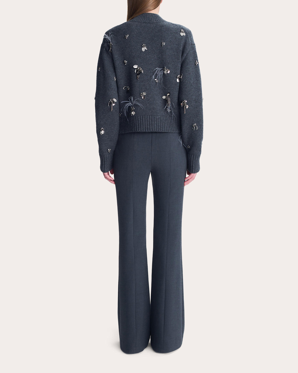 Gabriette Embellished Wool Cashmere Sweater