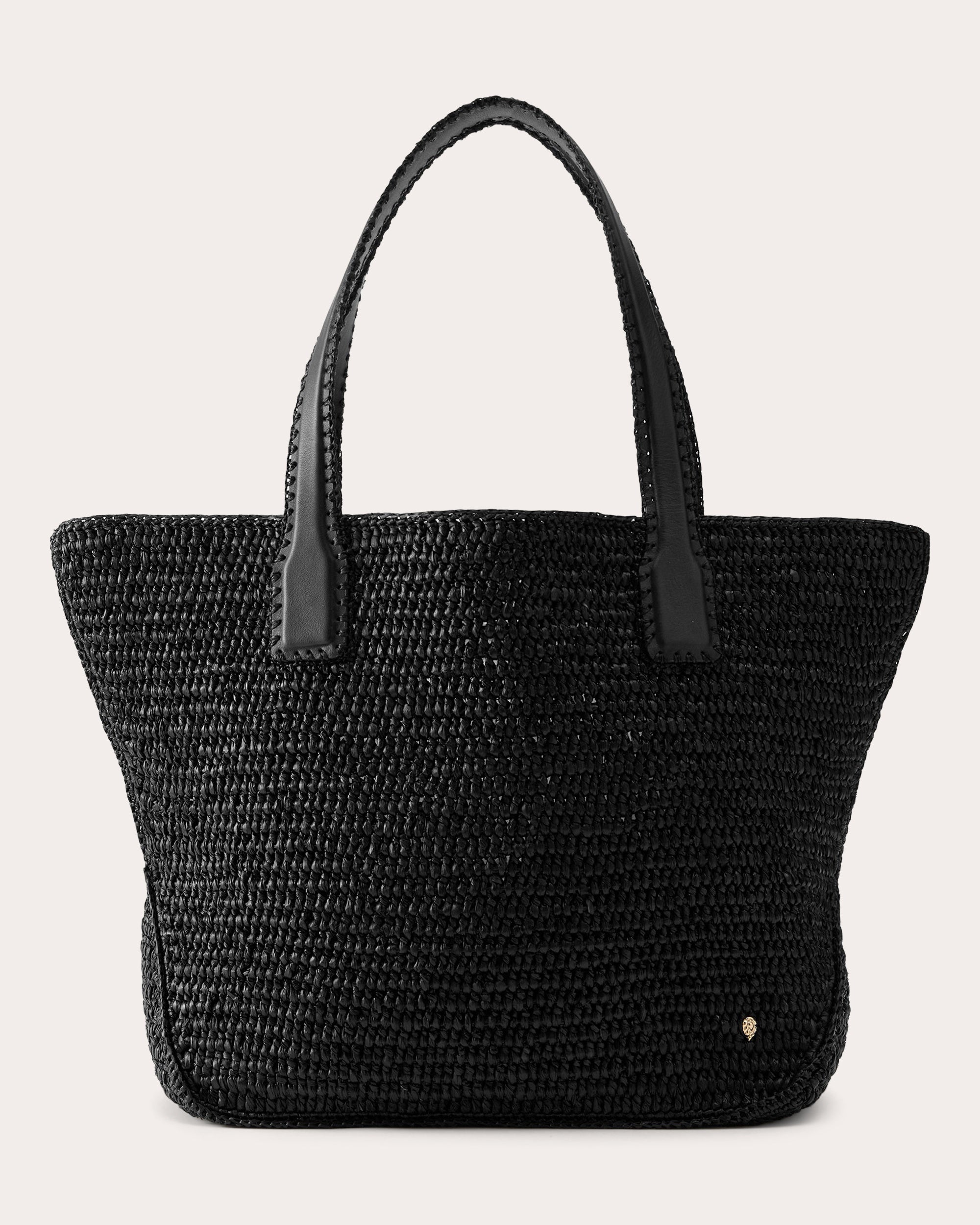 Liyoni Crocheted Raffia Tote Bag