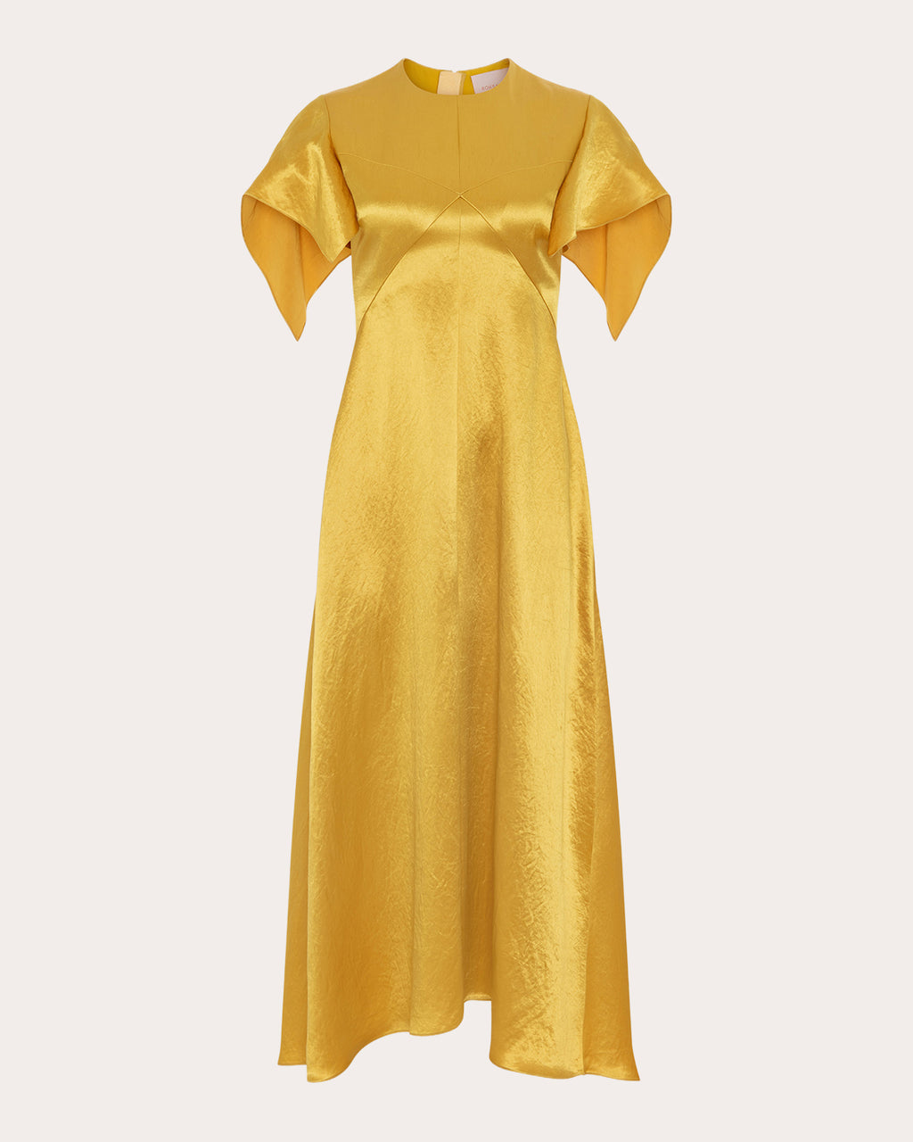 Sola Hammered Satin Midi Dress