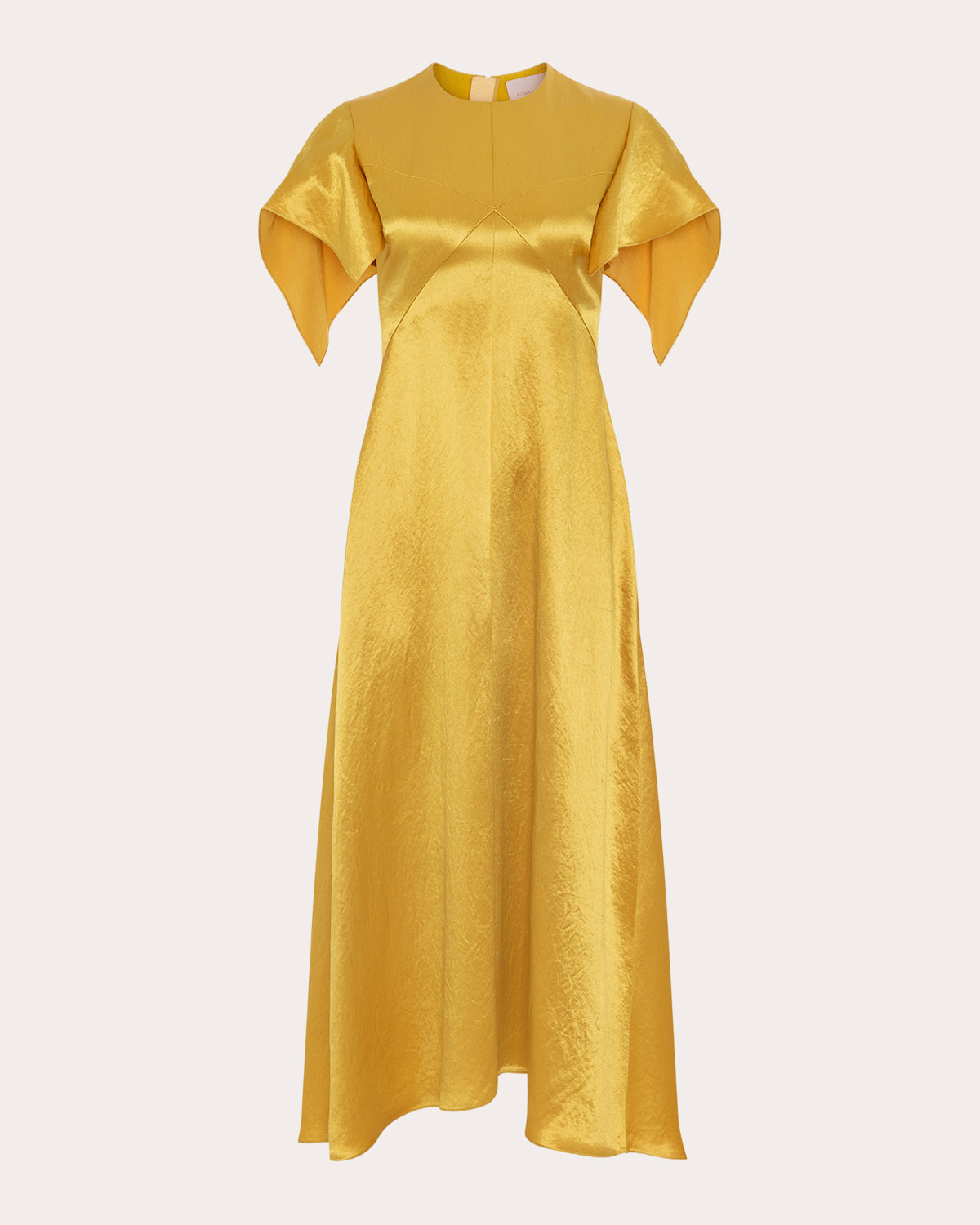 Sola Hammered Satin Midi Dress