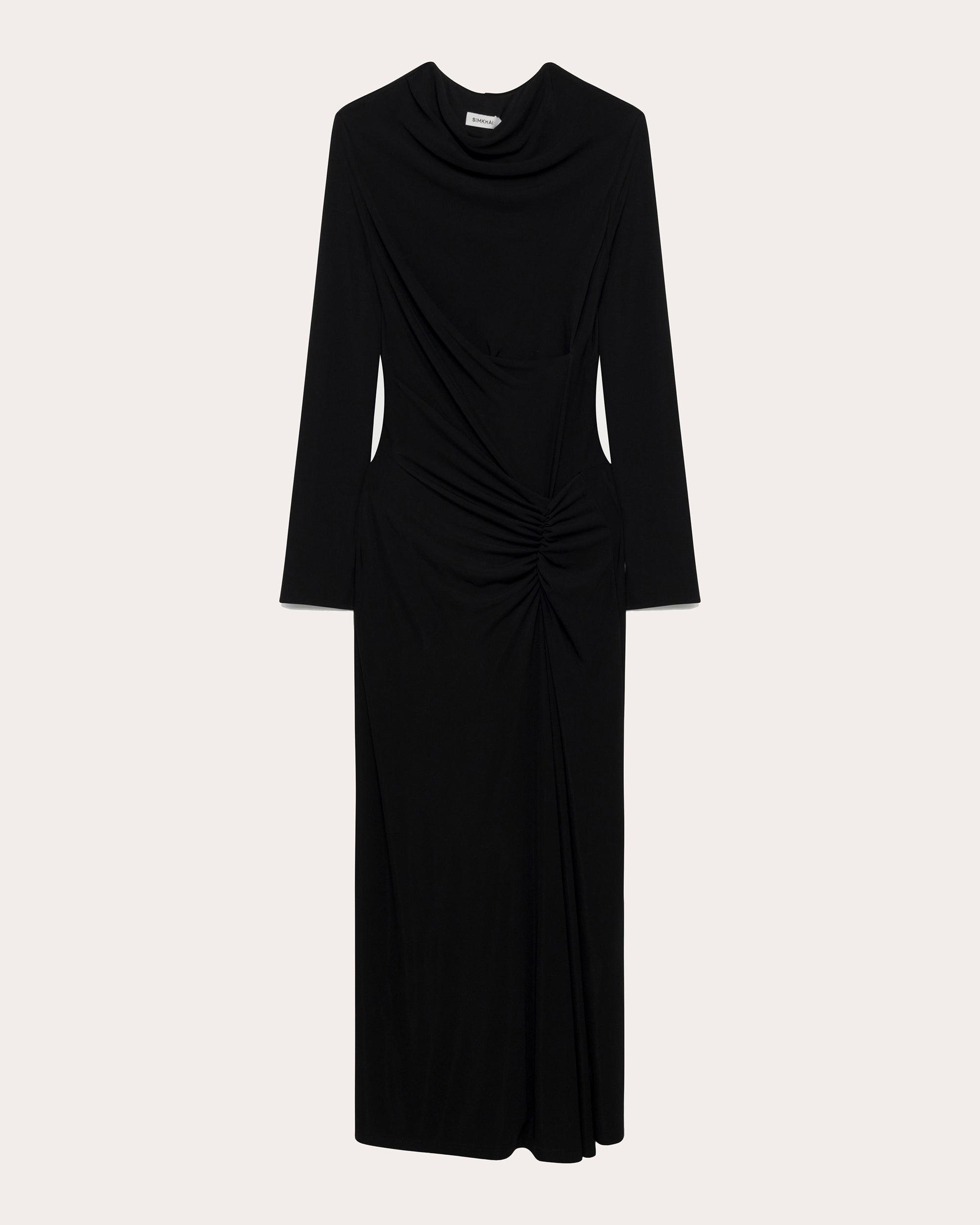 Ferrera Draped Jersey Midi Dress