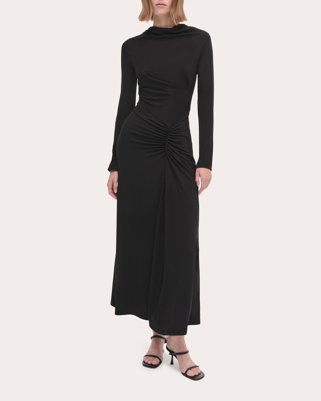 Ferrera Draped Jersey Midi Dress