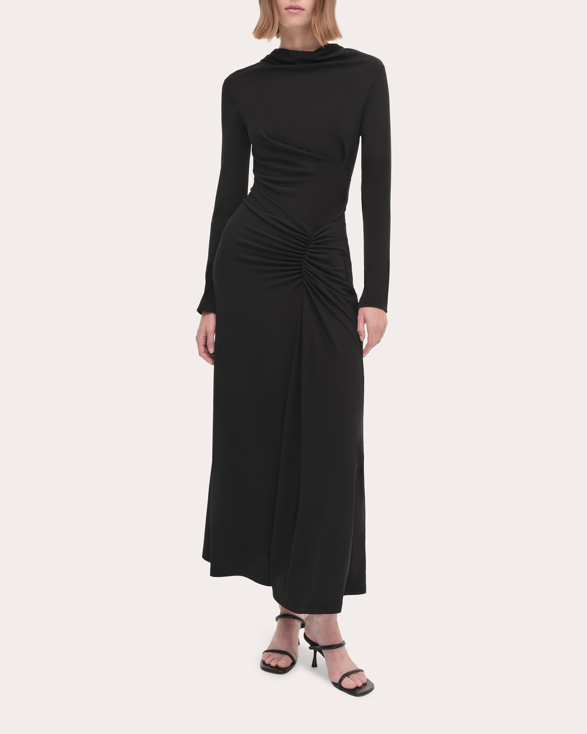Ferrera Draped Jersey Midi Dress
