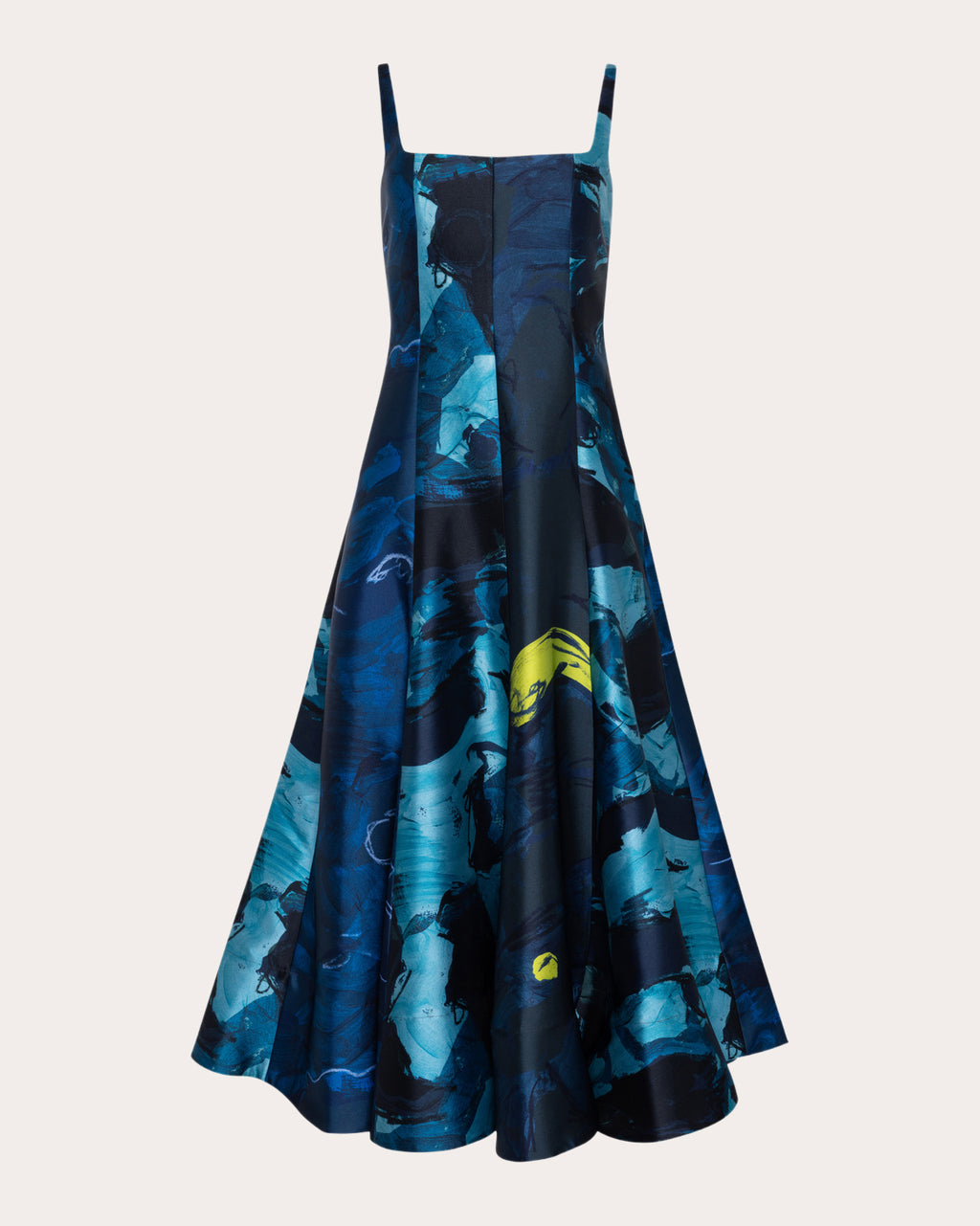 Zelia Abstract Twill Fit & Flare Dress