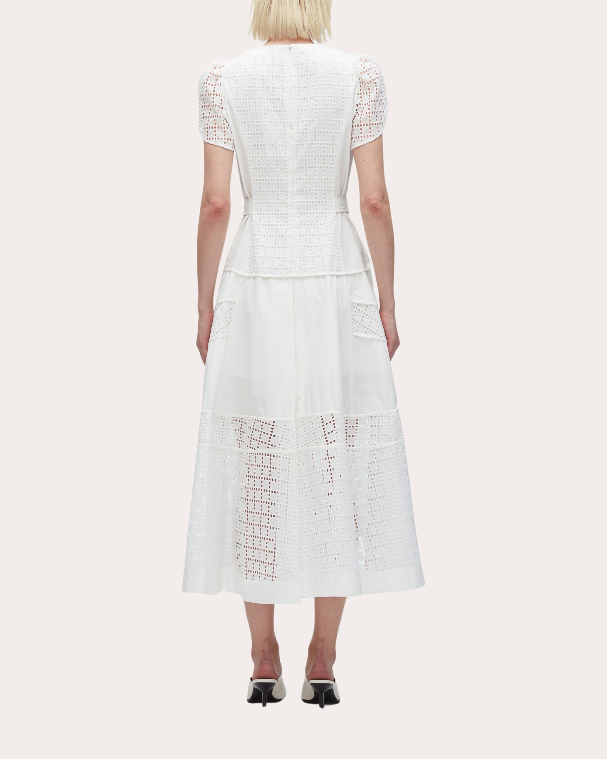 chinese dress ladies Morrigan Embroidered Short-Sleeve Mini Dress