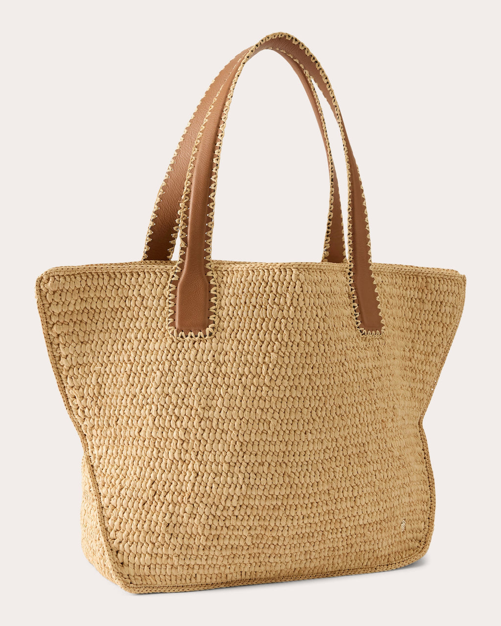 Liyoni Crocheted Raffia Tote Bag