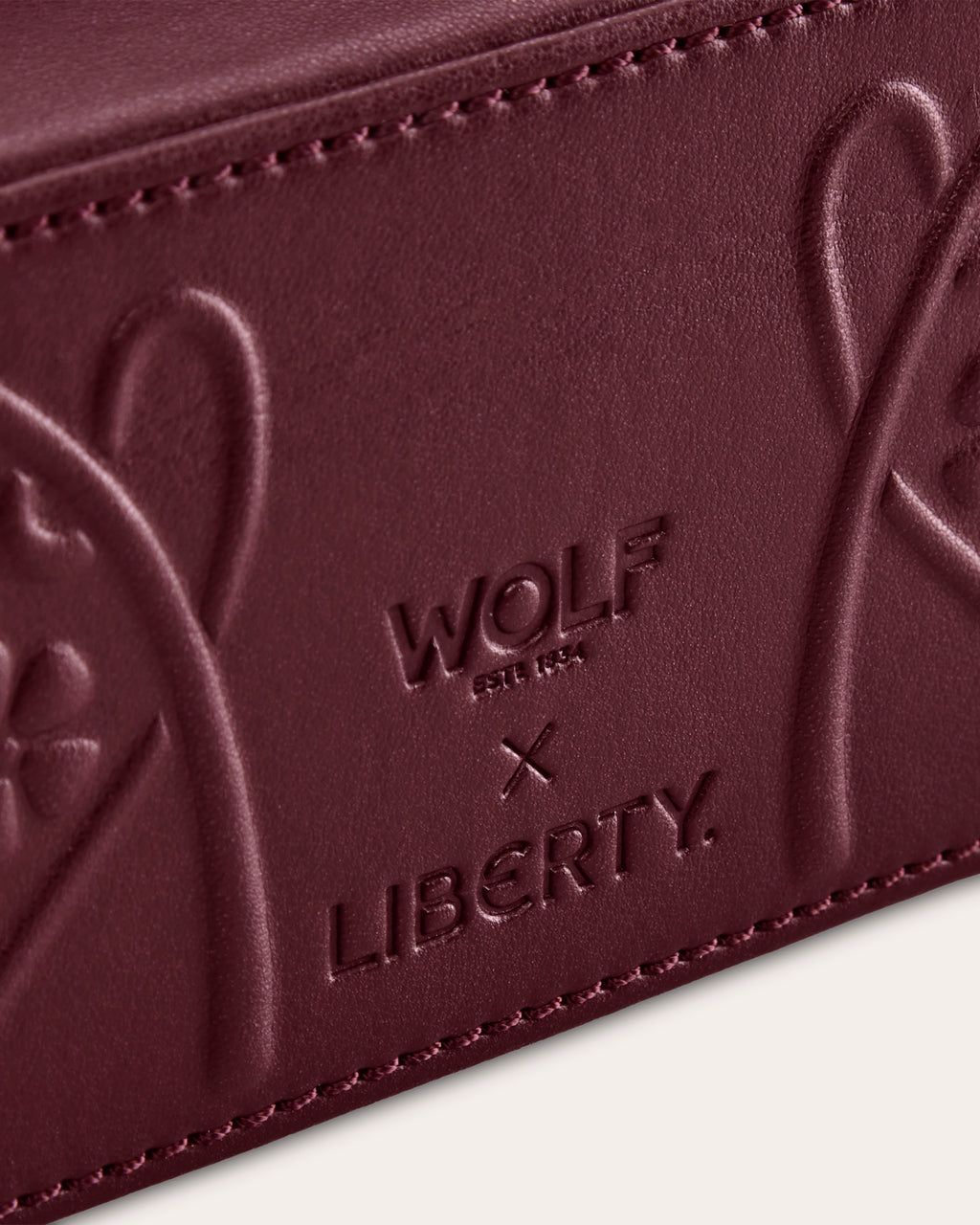 Liberty Medium Zip Embossed Jewelry Case