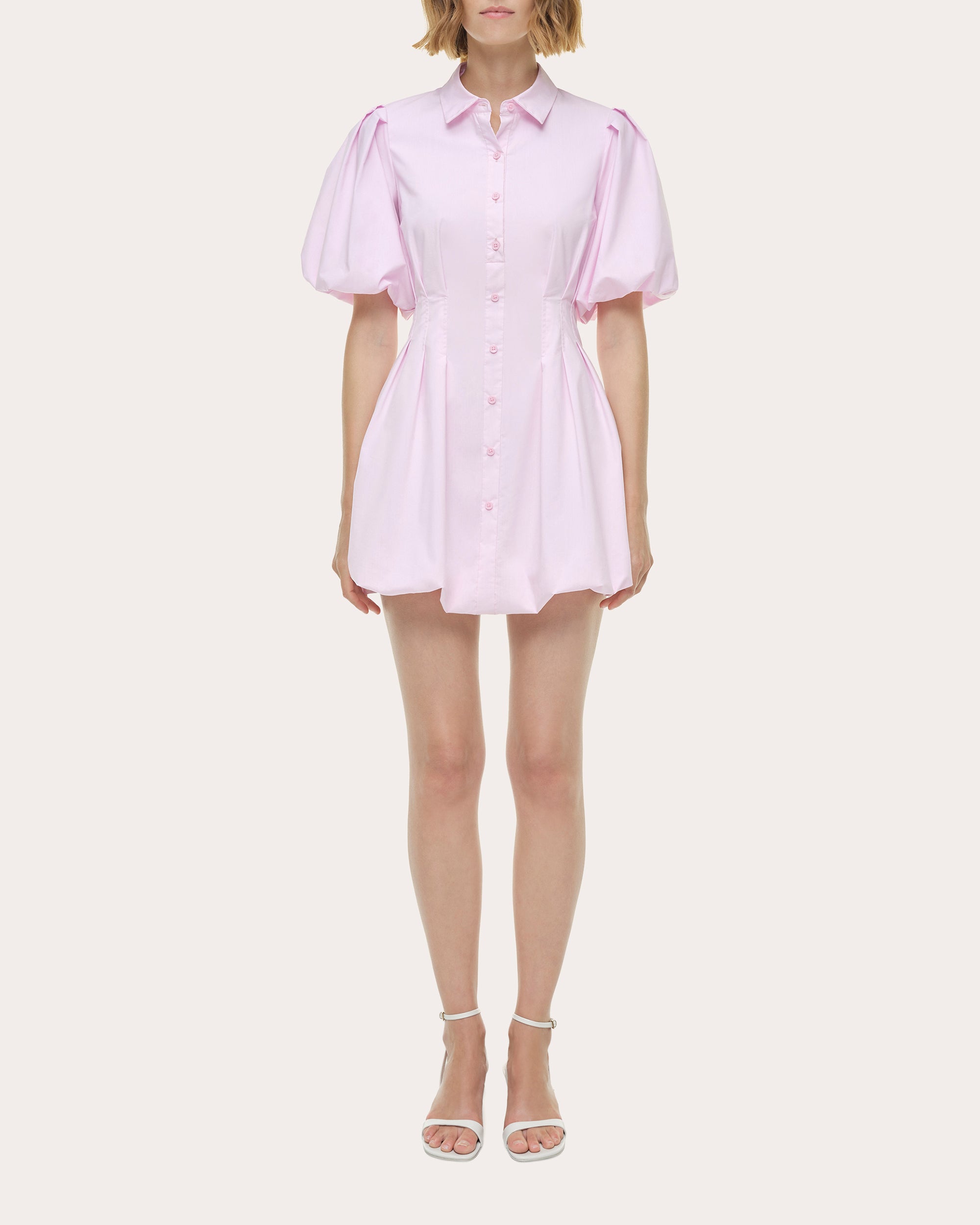 simkhai effie bubble mini dress SIMKHAI Effie Bubble Mini Dress in White
