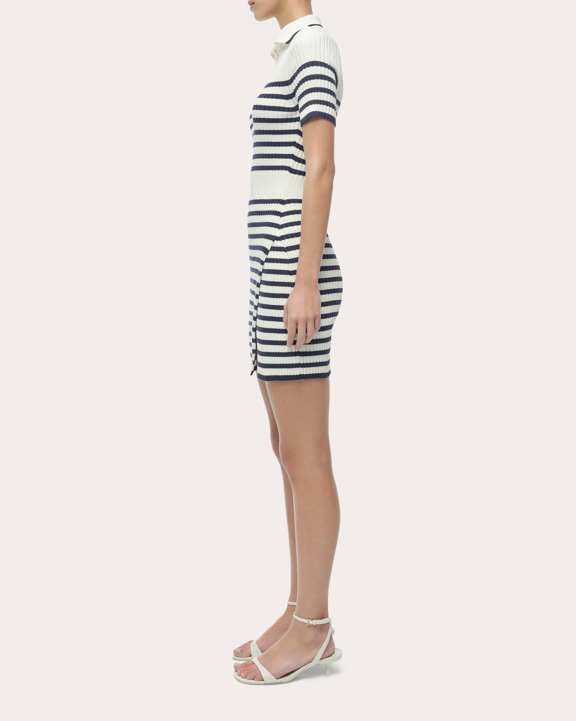 knit polo mini dress Knit Polo Mini Dress