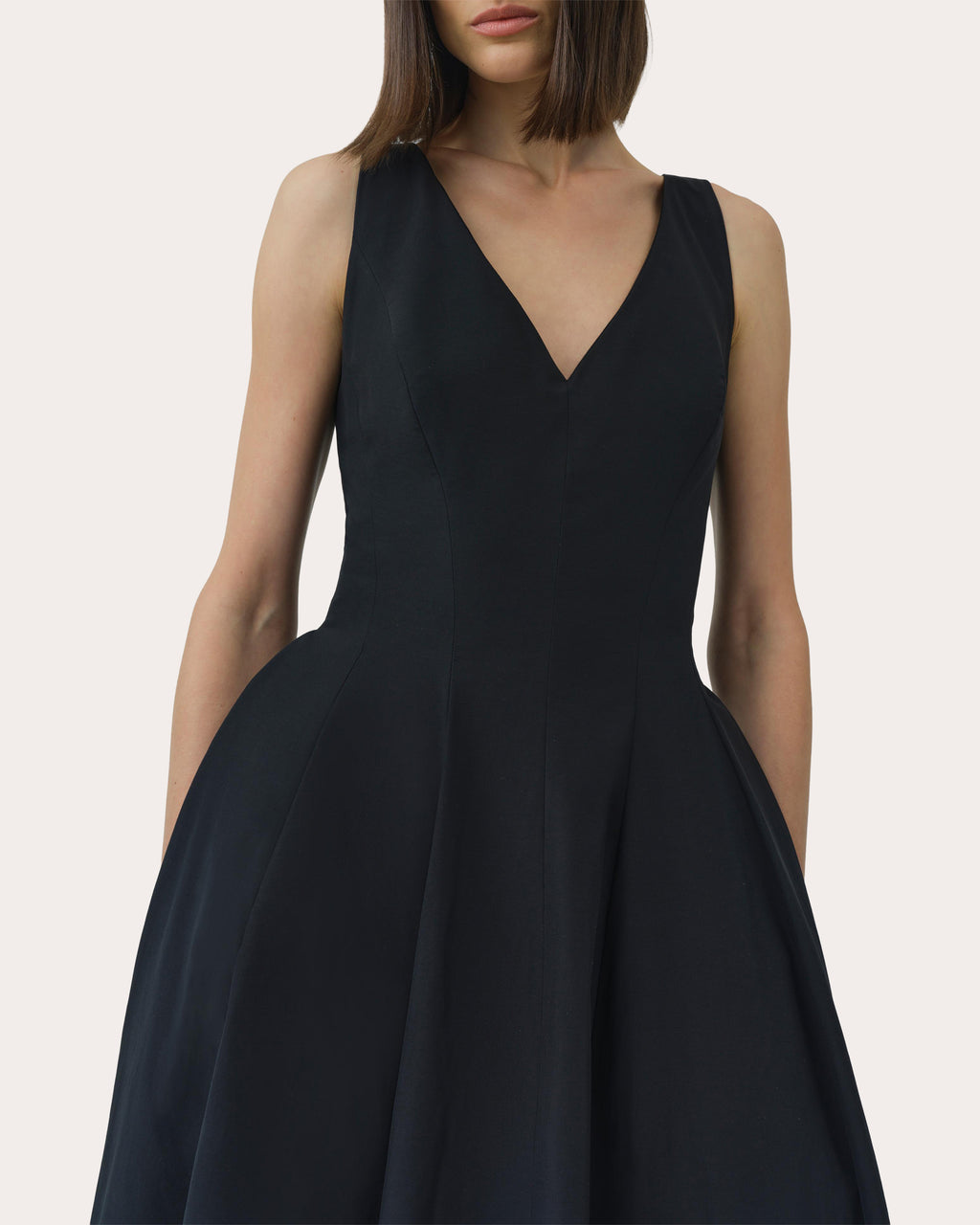 Mira Faille Lace Fit & Flare Dress