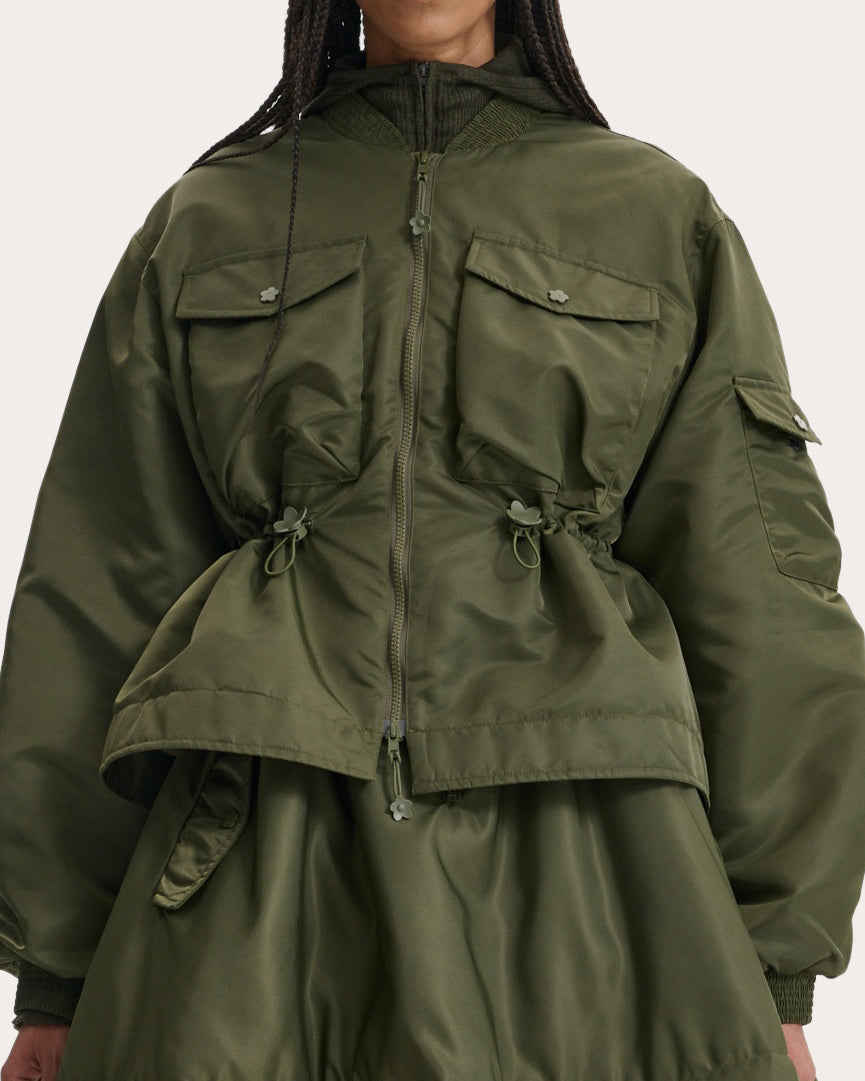 Birdie Technical Nylon Bomber Jacket