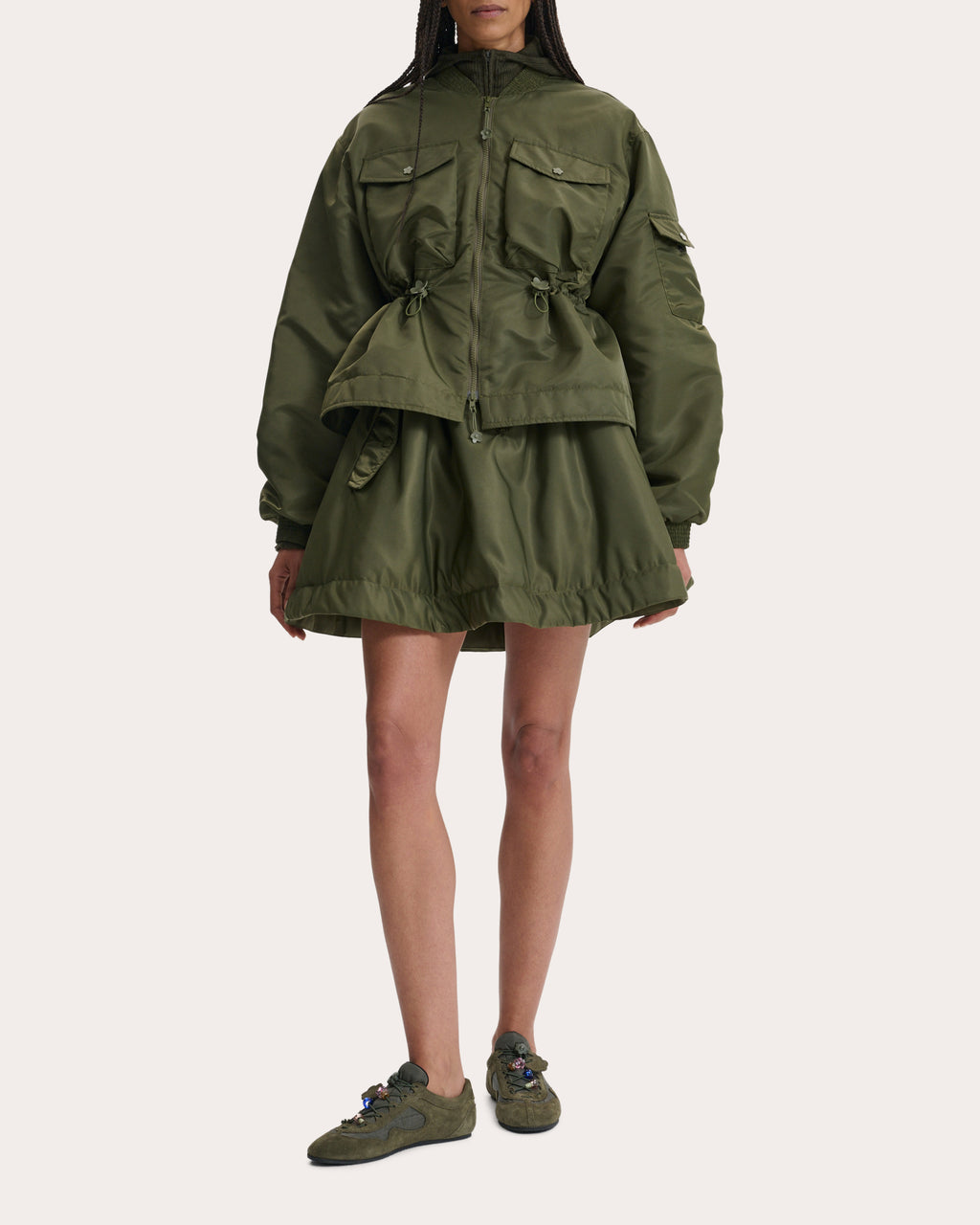 Birdie Technical Nylon Bomber Jacket