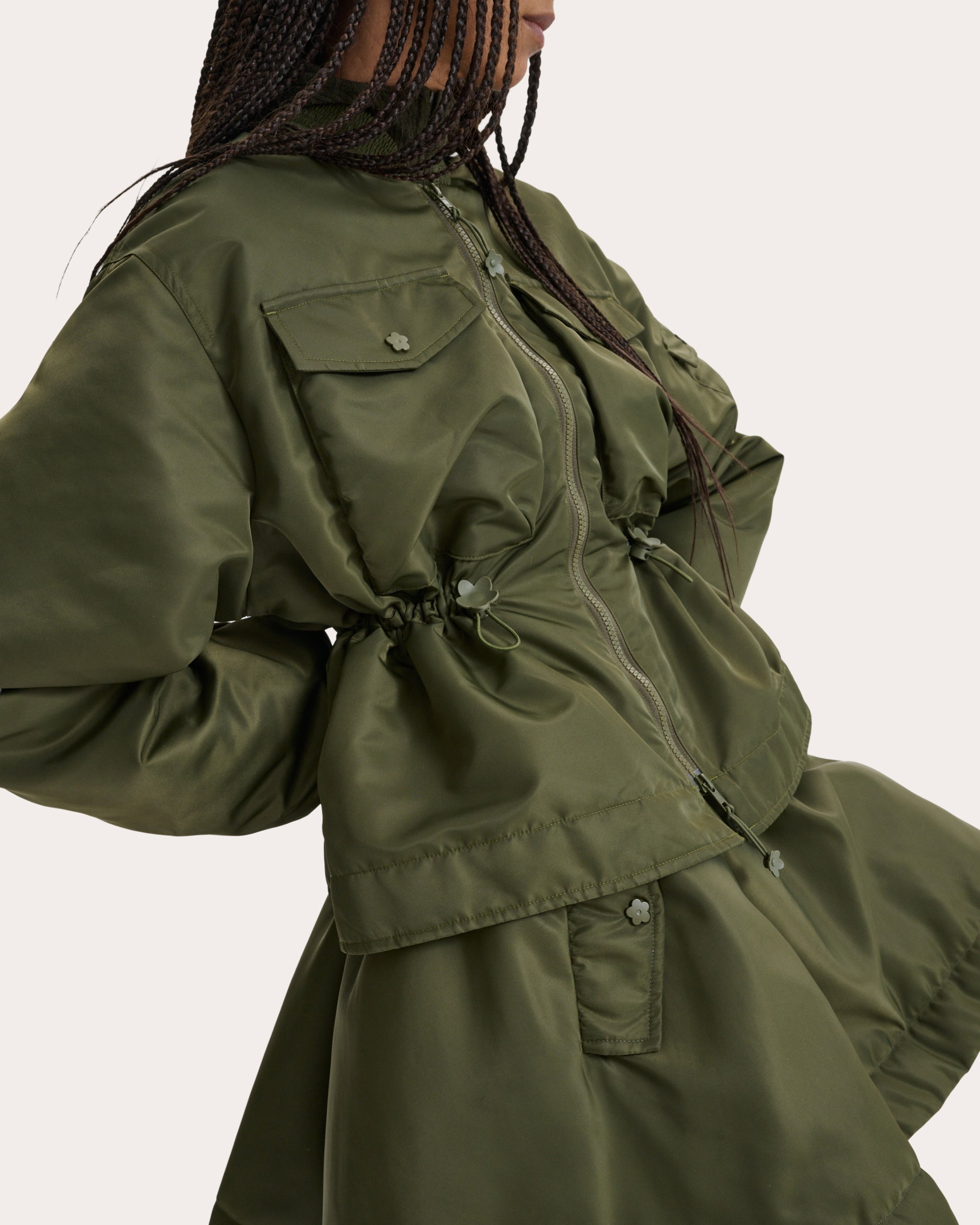 Birdie Technical Nylon Bomber Jacket