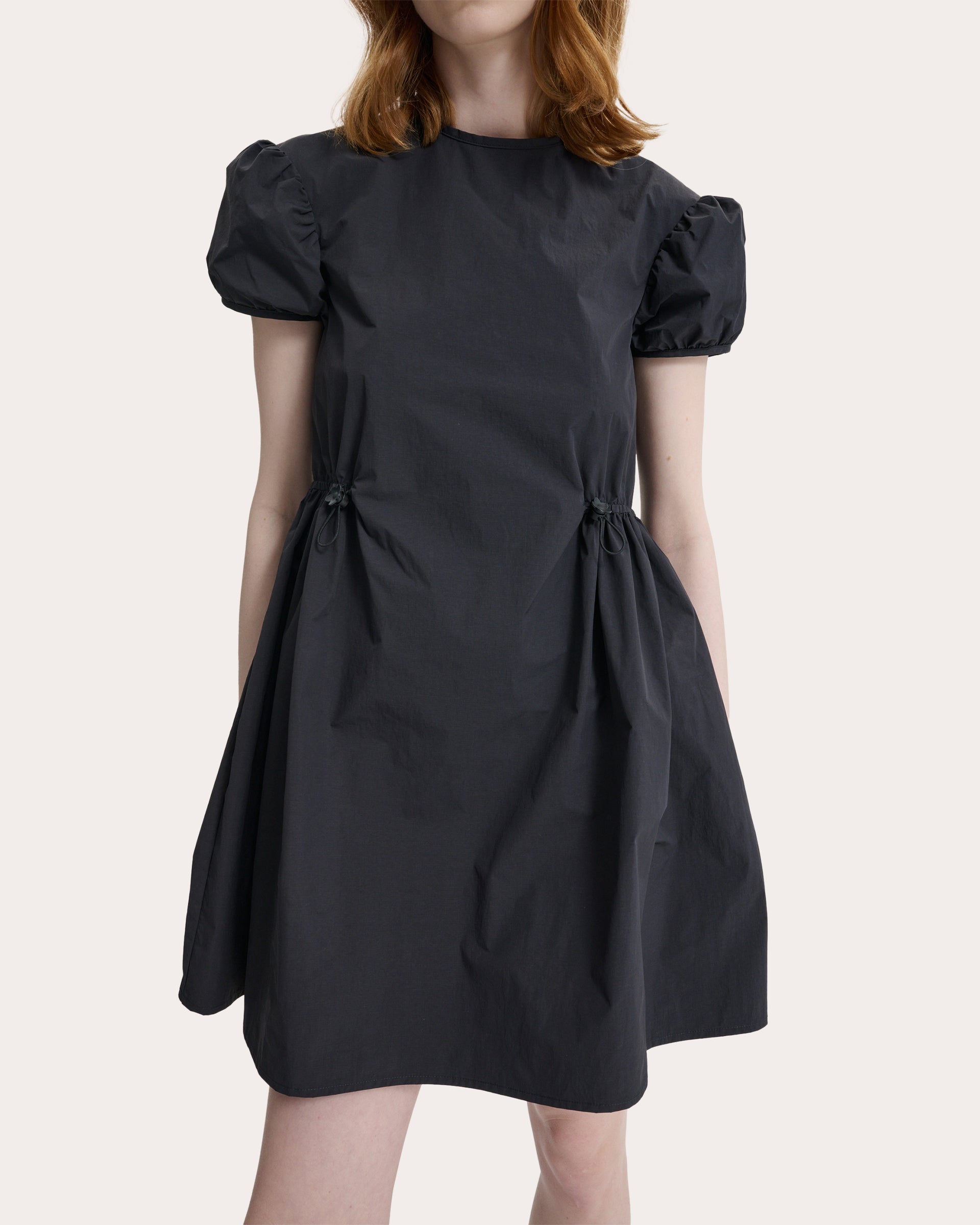 Carla Ripstop Puff-Sleeve Mini Dress