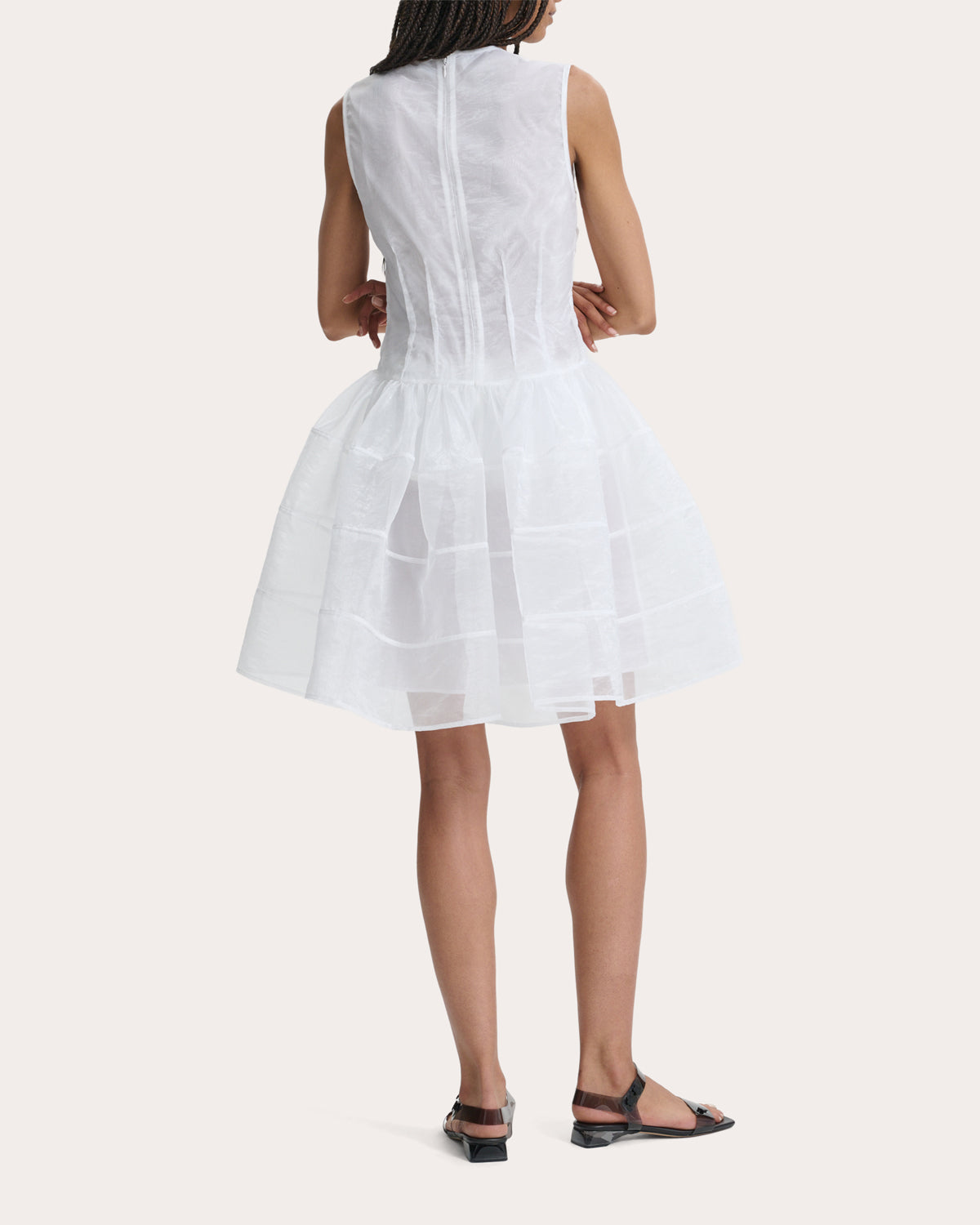 Claudie Liquid Myrtia Gathered Mini Dress