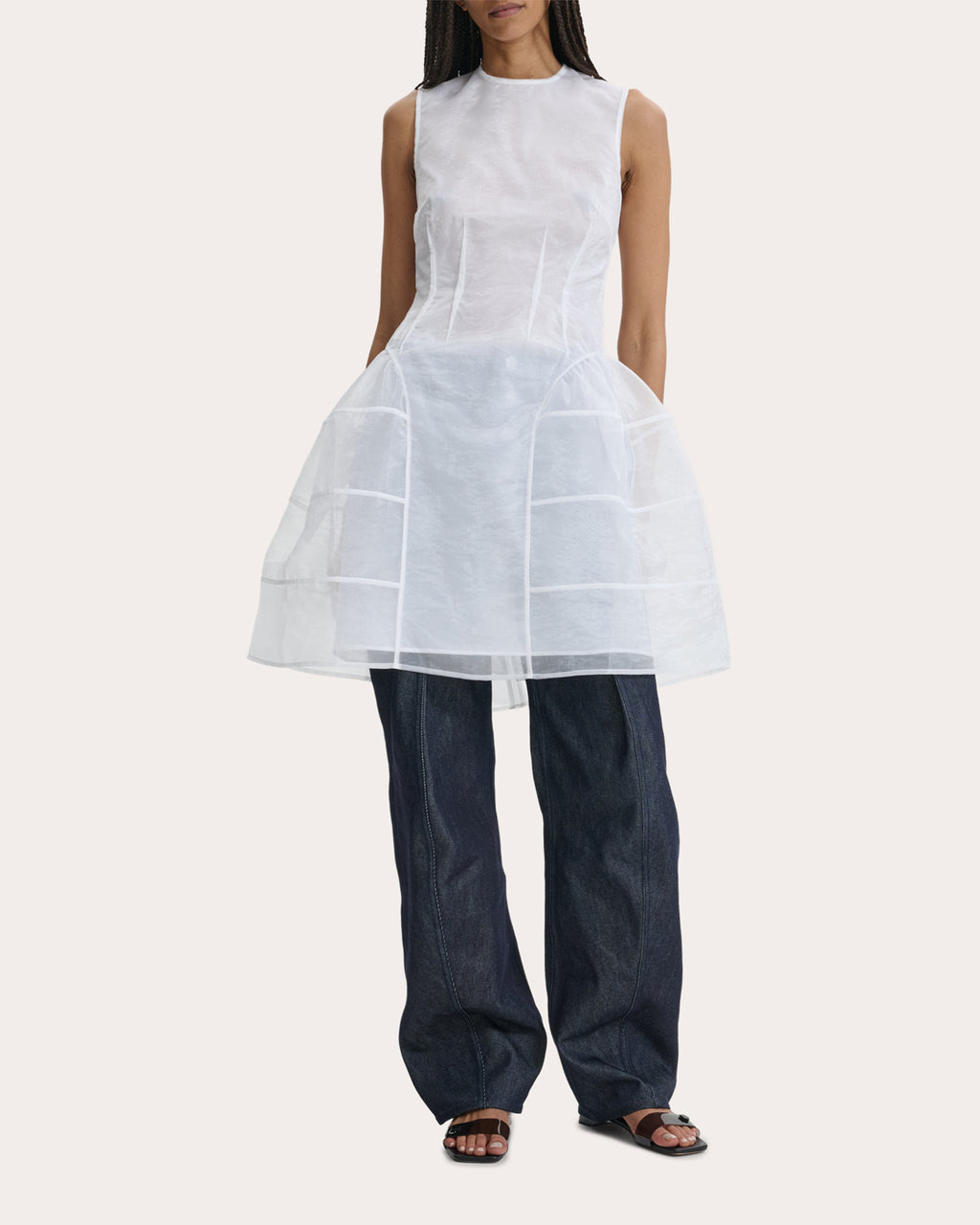 Claudie Liquid Myrtia Gathered Mini Dress