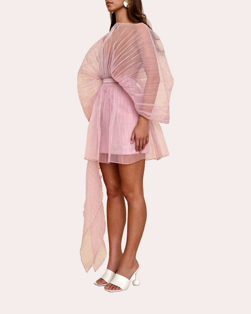 Sombra Pleated Organza Bodysuit