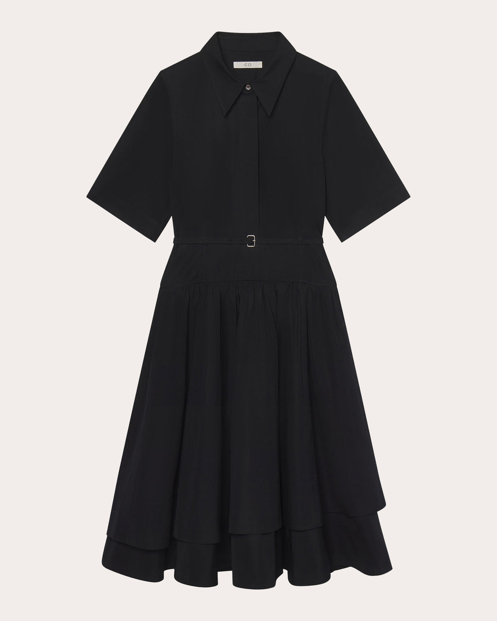 Cotton Poplin Belted Shirt Dress