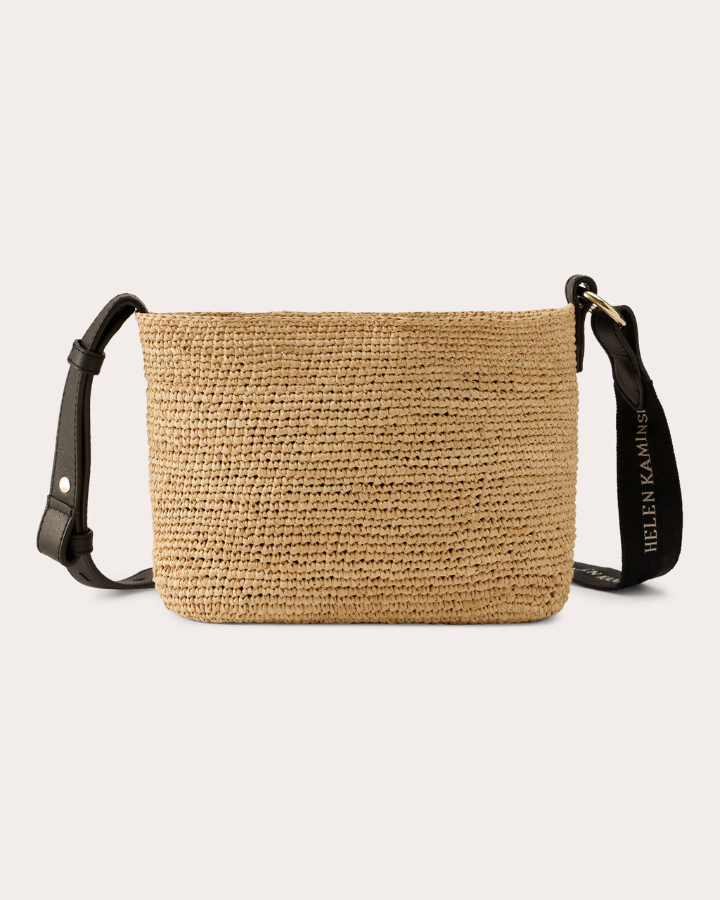 Nalin Crocheted Raffia Mini Crossbody Bag