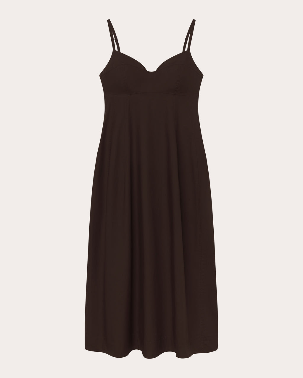Cotton Poplin Bustier Midi Dress
