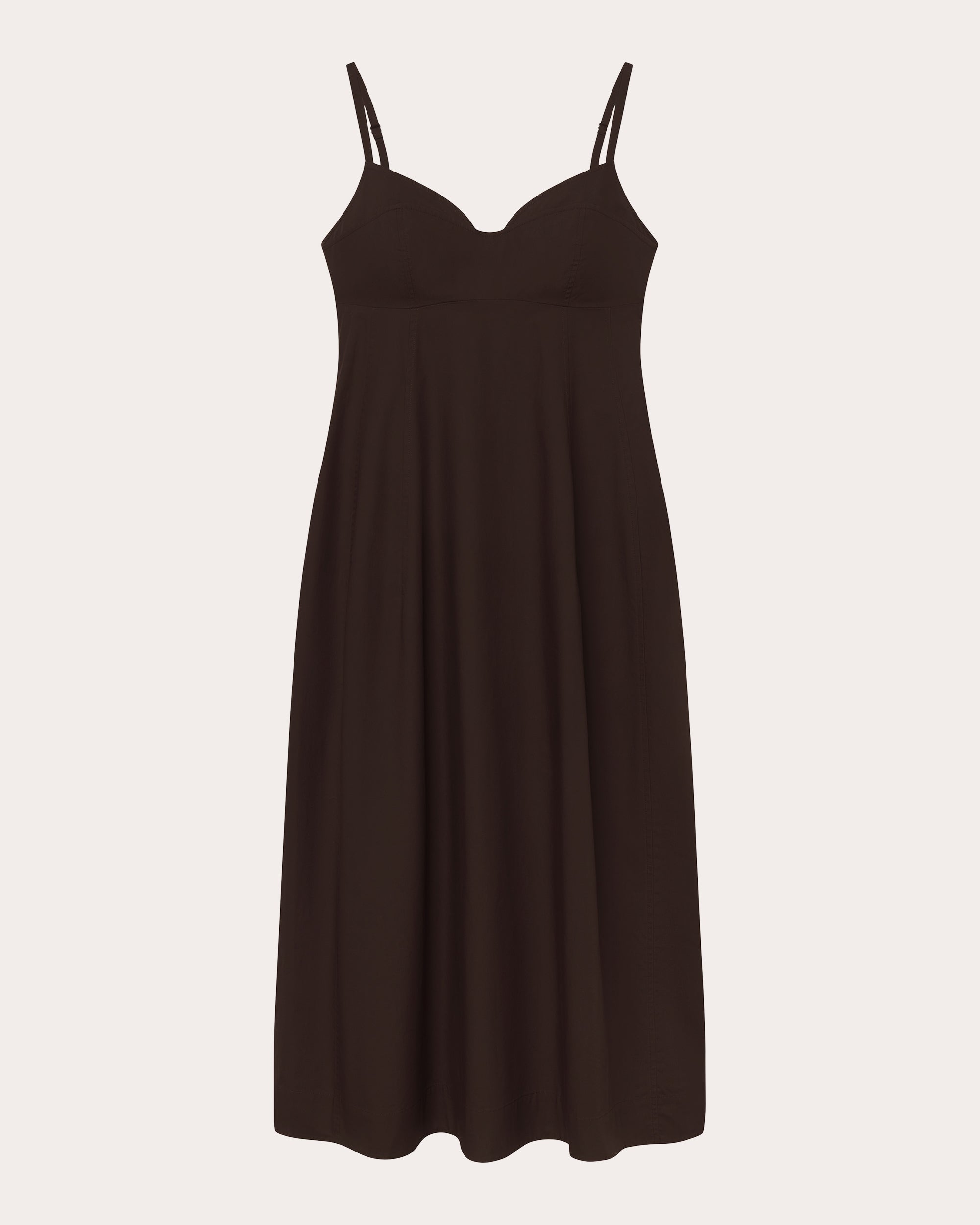 Cotton Poplin Bustier Midi Dress