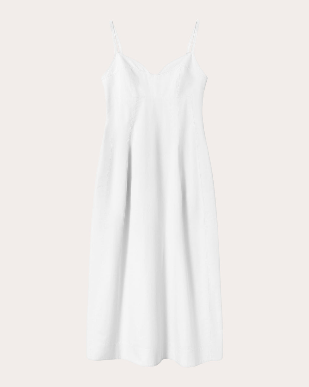 Cotton Poplin Bustier Midi Dress