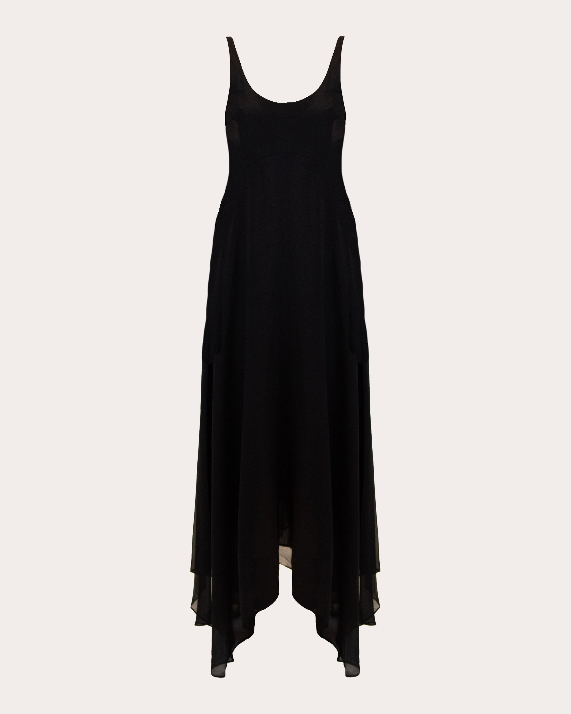 high low chiffon black dress Black High Low Chiffon Halter Women Dress, Cute High Low Women Summer Dress, Black Dresses