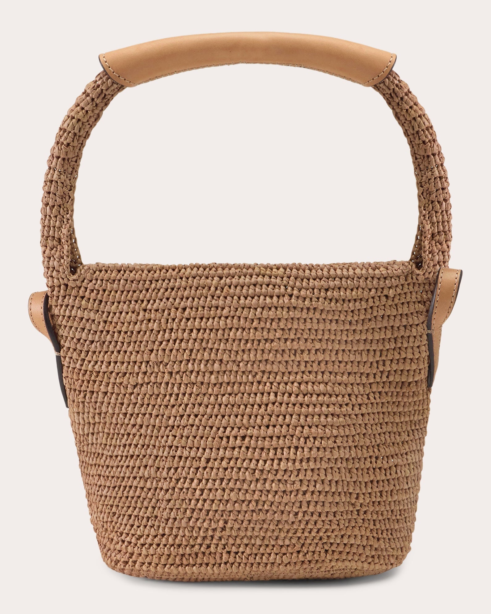 Yala Crocheted Raffia Mini Drawstring Sac Bag