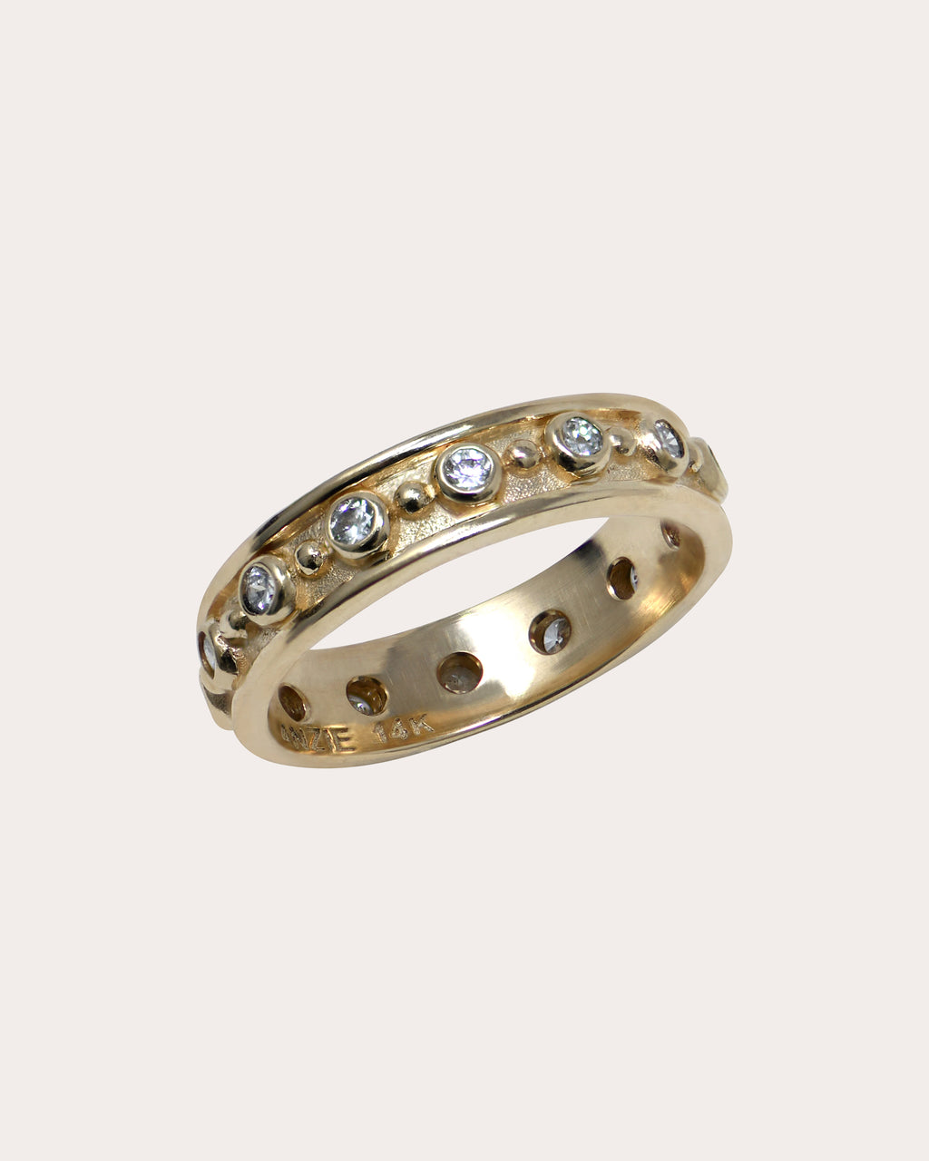 Diamond & 14k Gold Méditerranée Band Ring