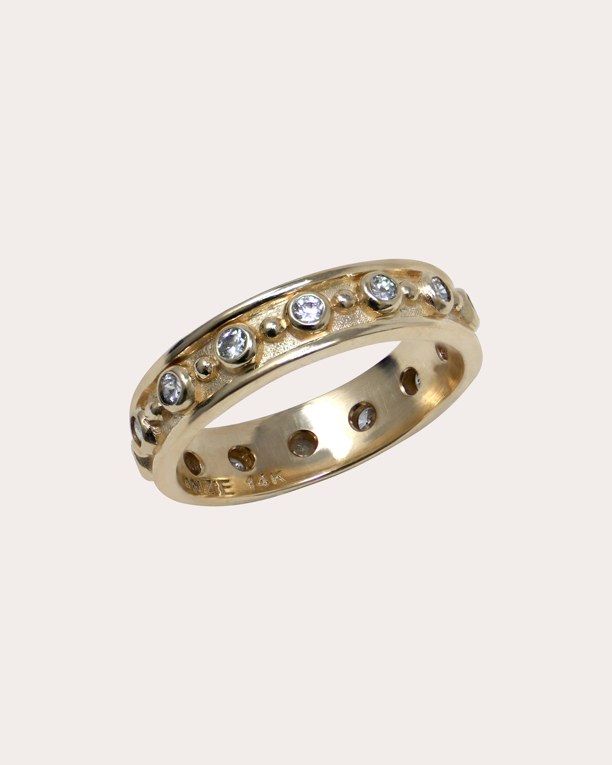 Diamond & 14k Gold Méditerranée Band Ring