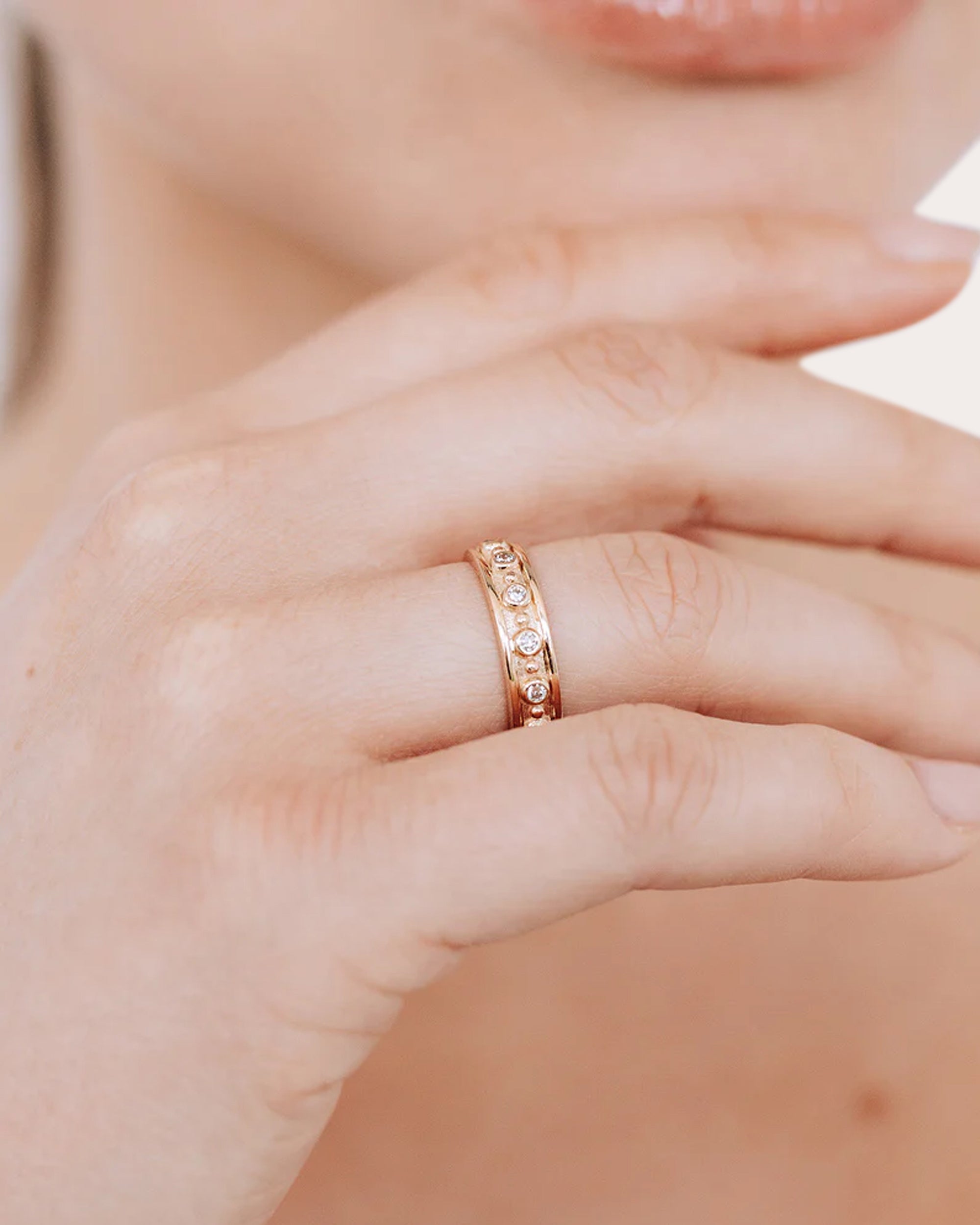 Diamond & 14k Gold Méditerranée Band Ring