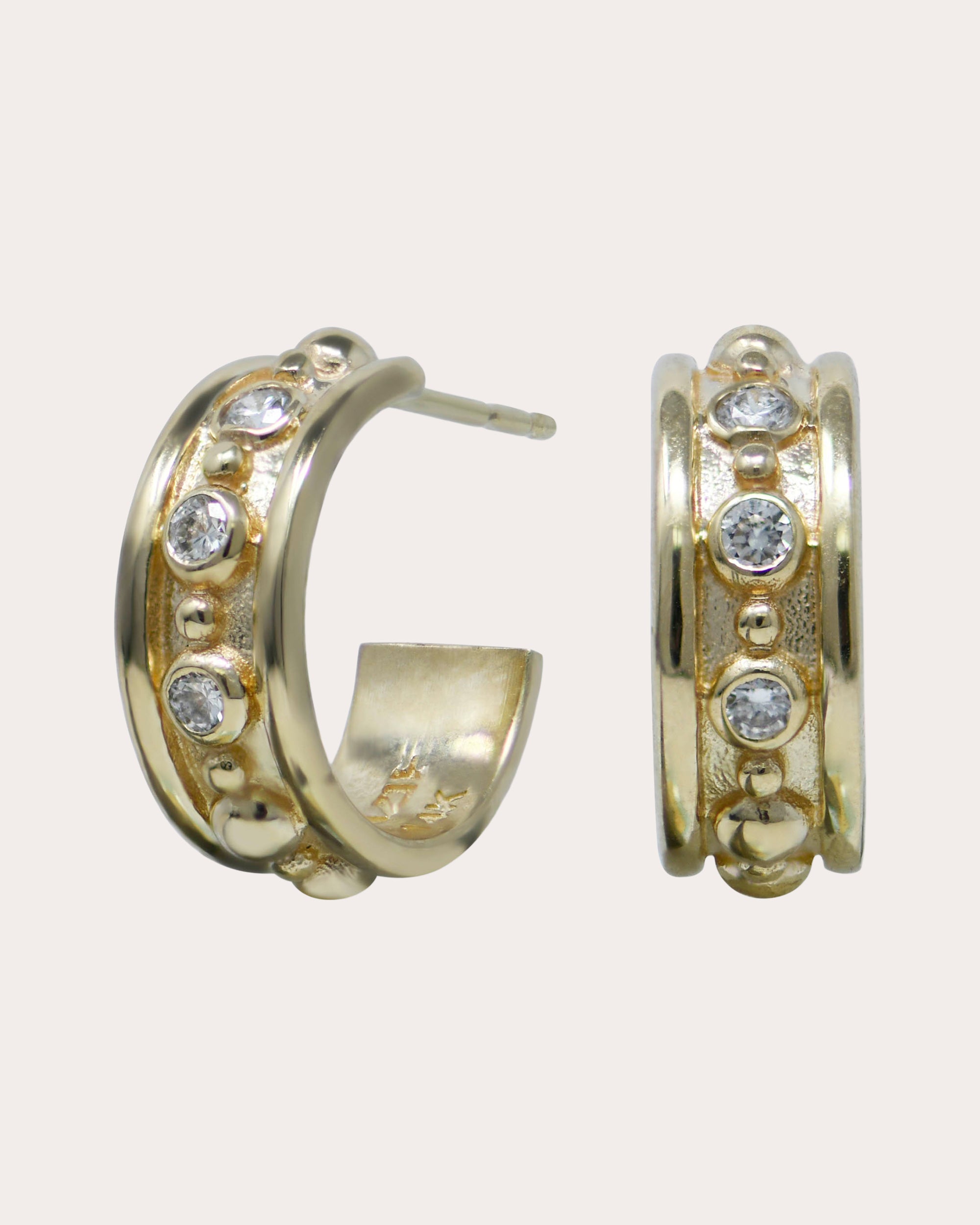 Diamond Méditerranée Joanna Wide Hoop Earrings