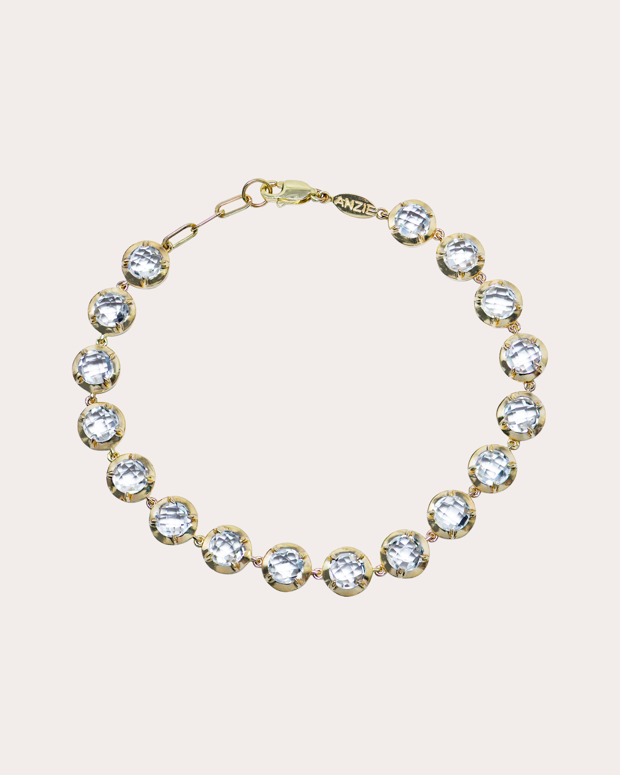 Topaz & 14k Gold Mélia Tennis Bracelet