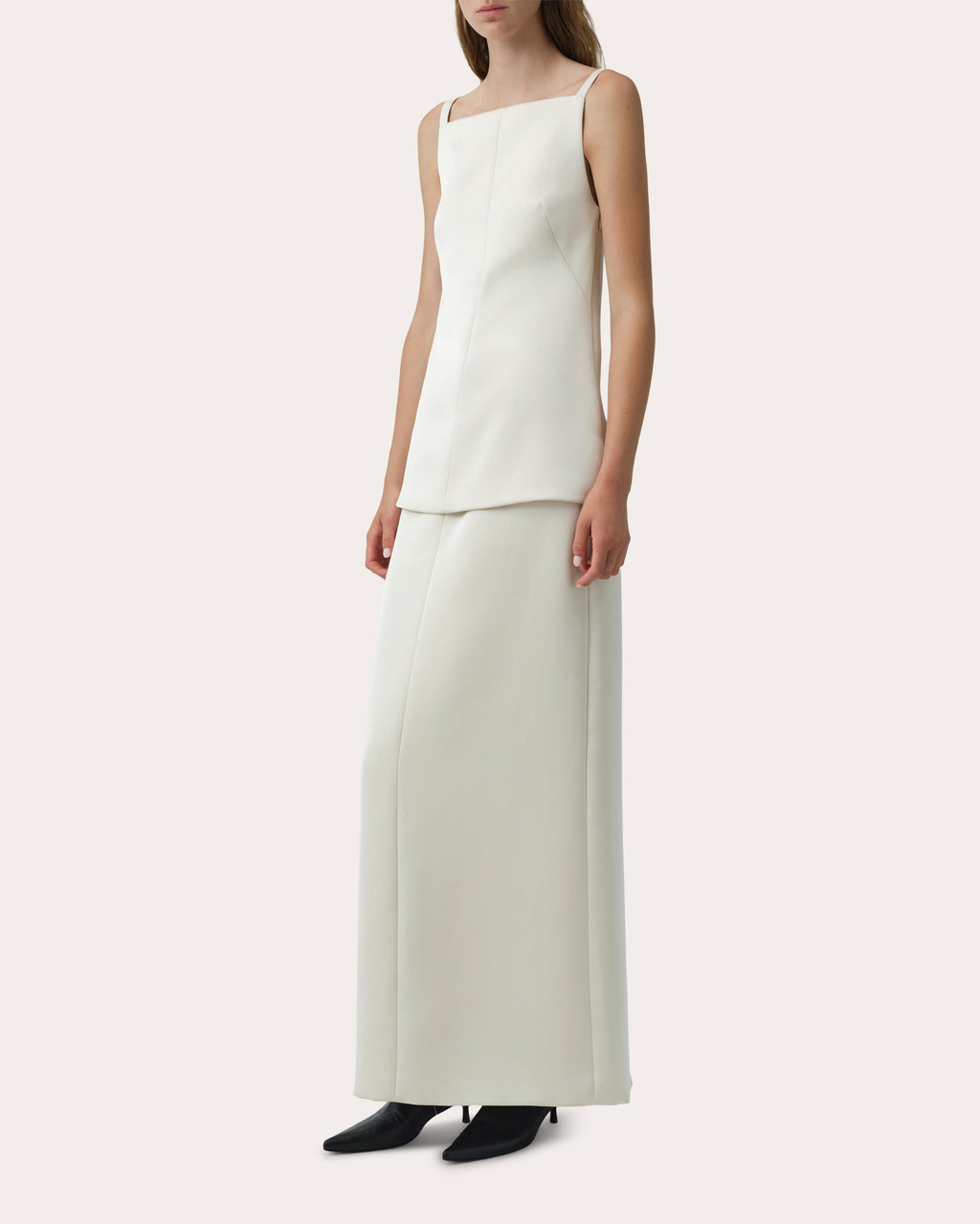 Anais Tailored Column Midi Skirt